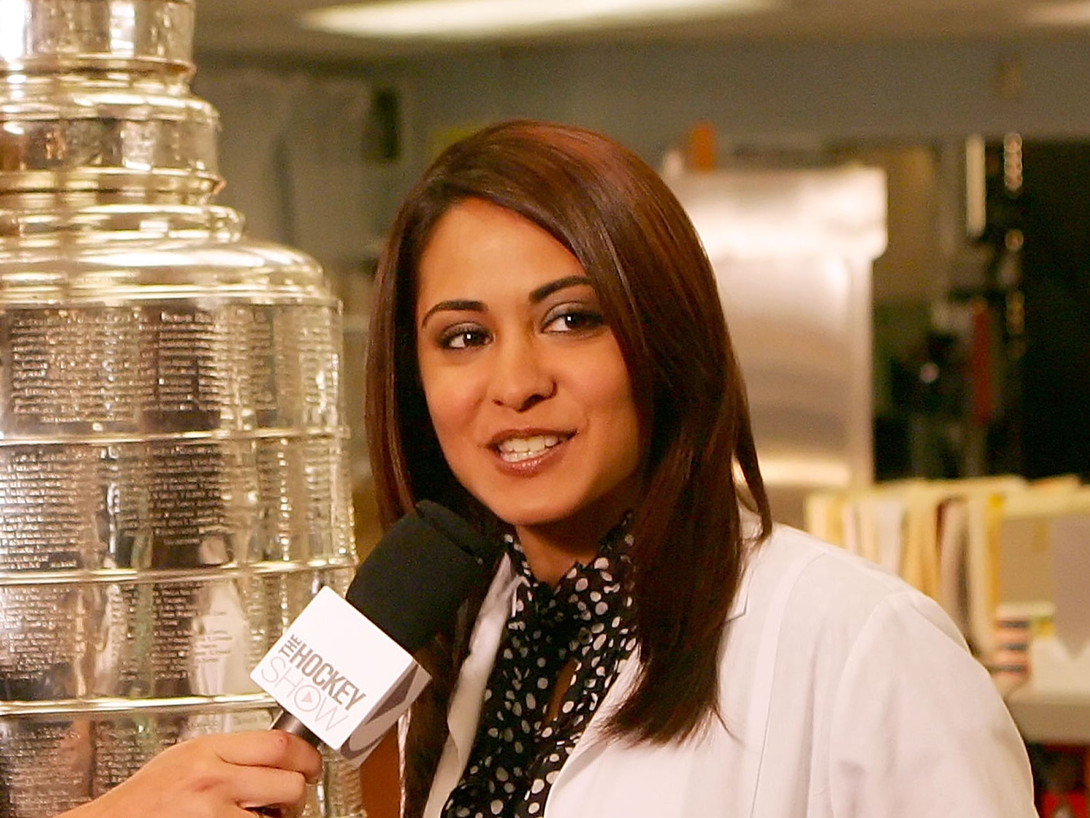 Parminder Nagra on the set of ‘ER’ in 2008