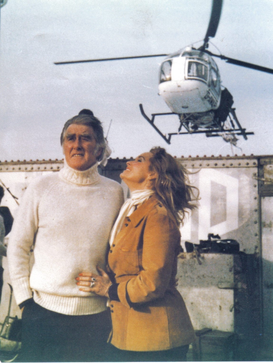 Roy and wife Joan on Sealand