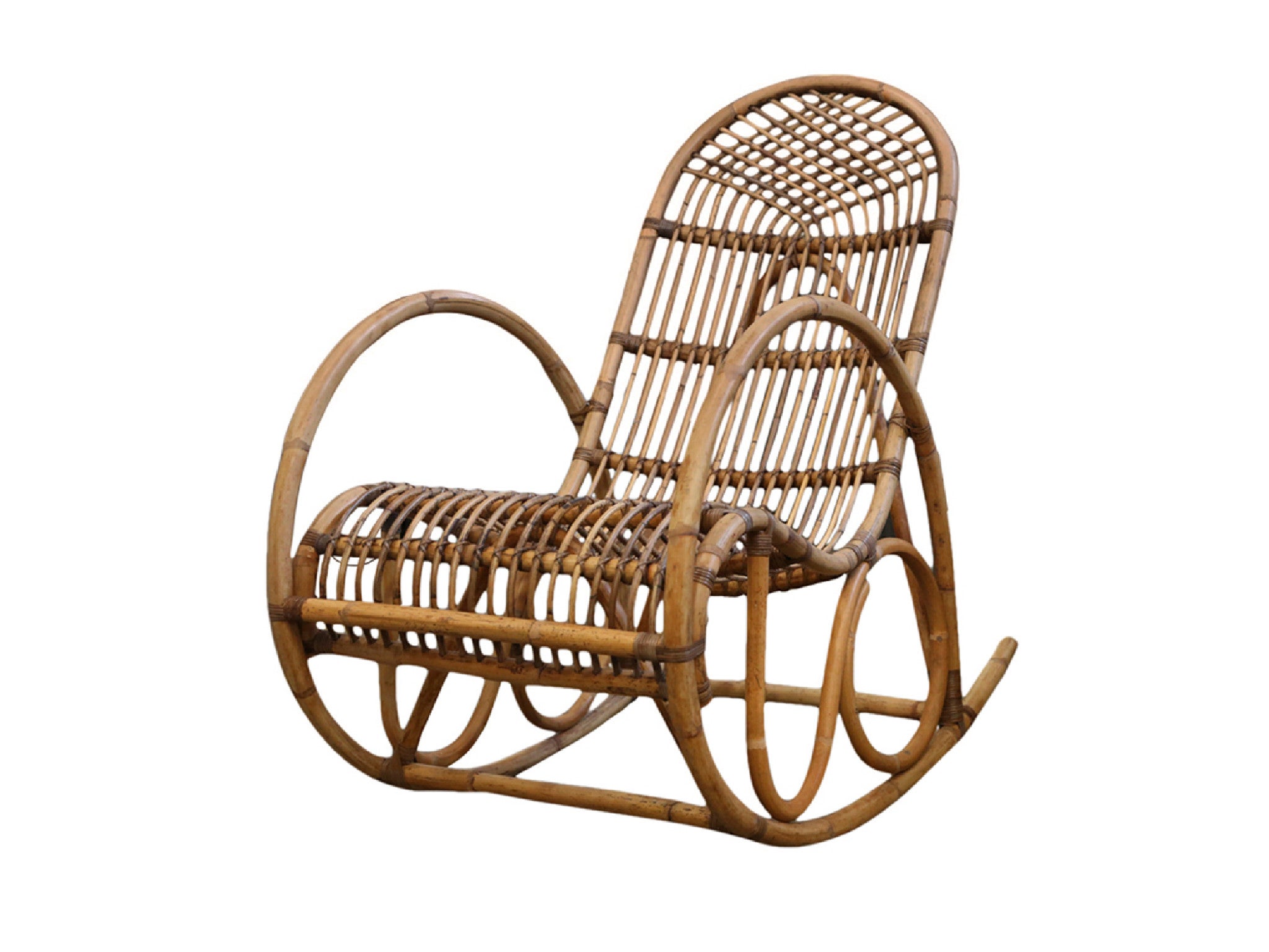 Rockett St George traditional rattan rocking chair