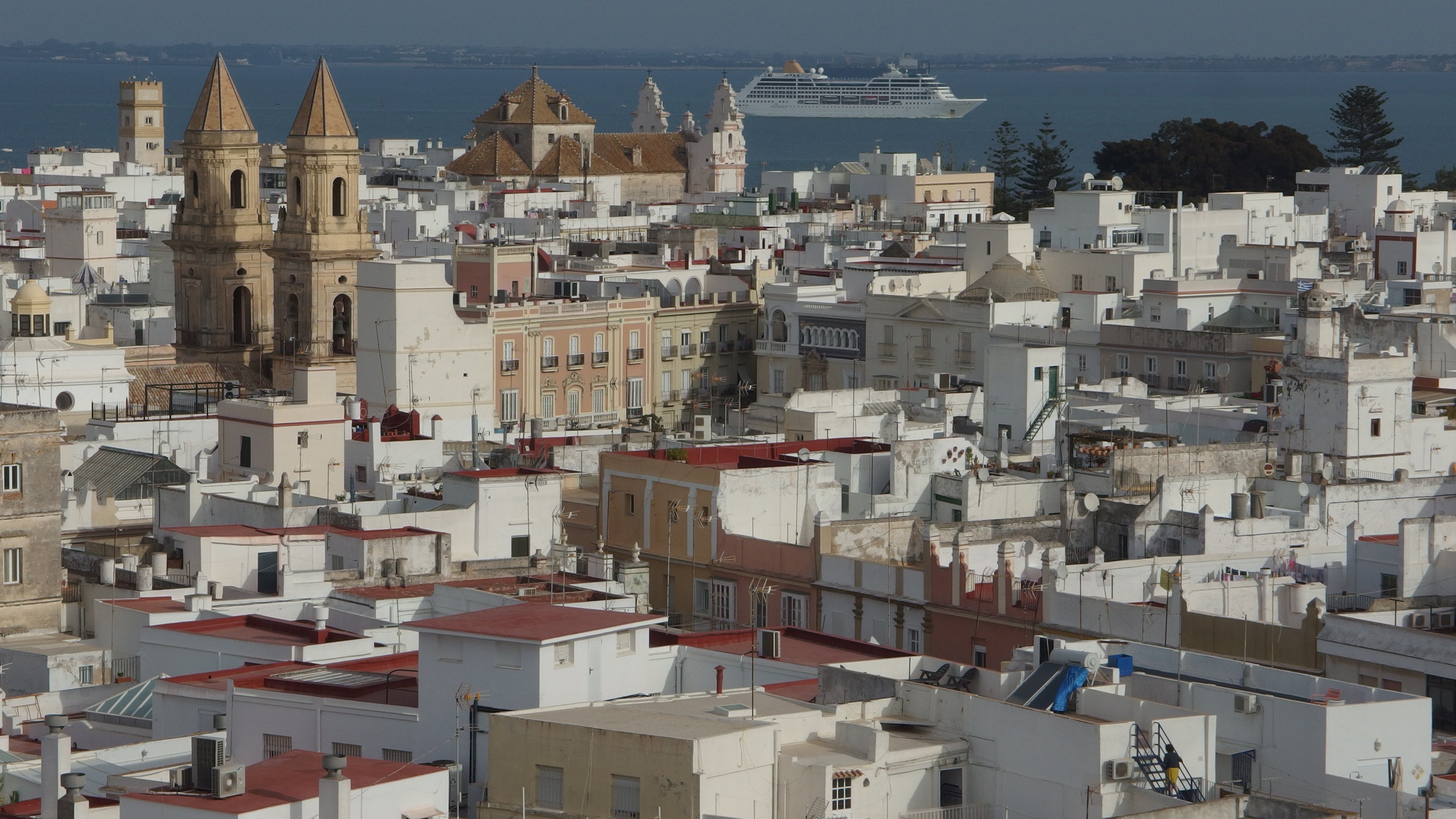 Distant dream: Cadiz in southwest Spain, expected to be on the ‘amber list’ of nations when travel from the UK is allowed from 17 May