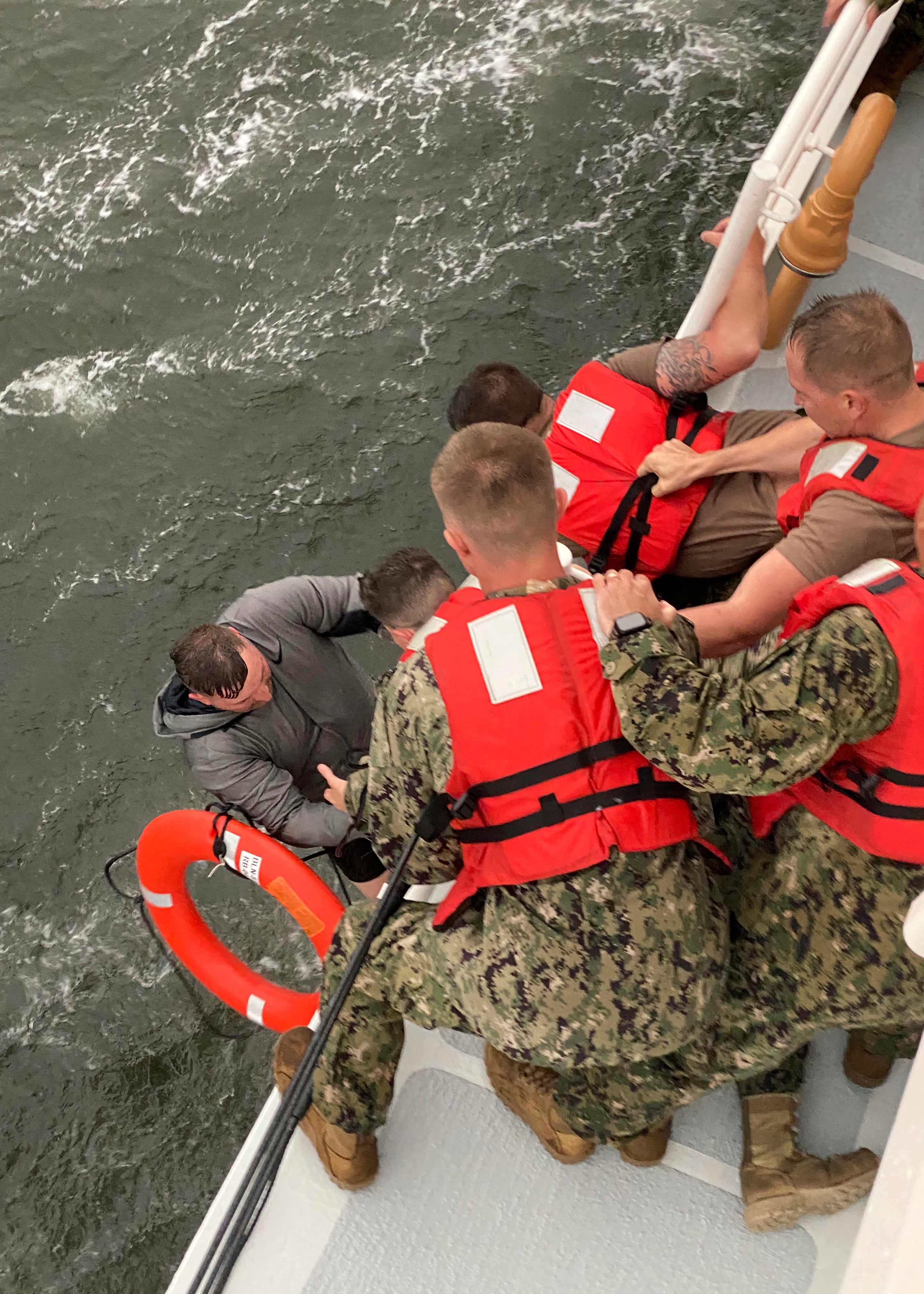 US Overturned Boat Rescue