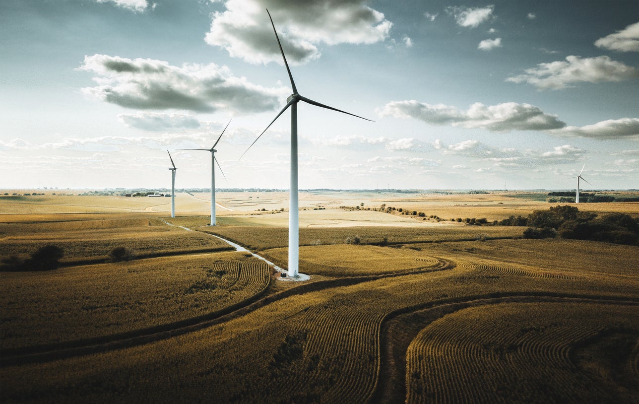 Wind turbines in Nebraska