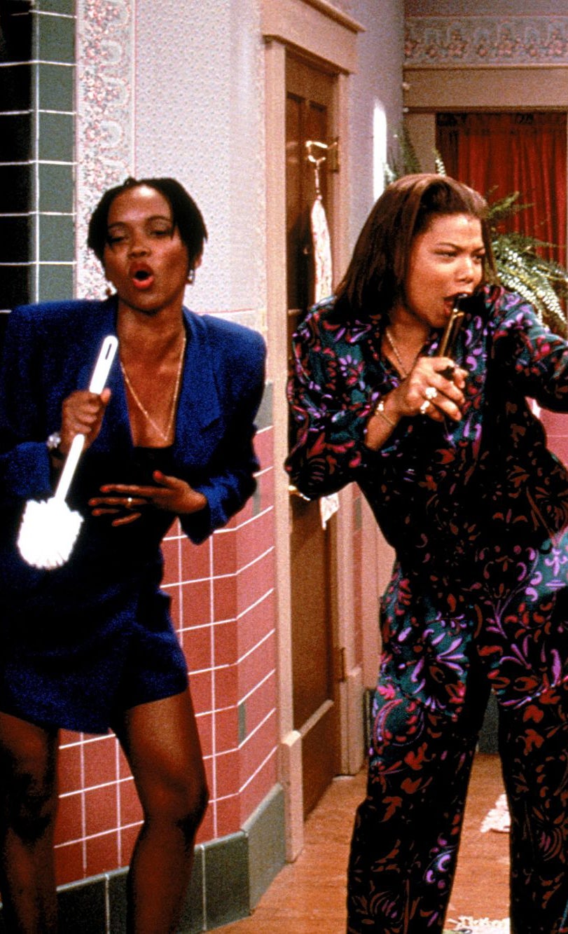 Erika Alexander and Queen Latifah in Living Single