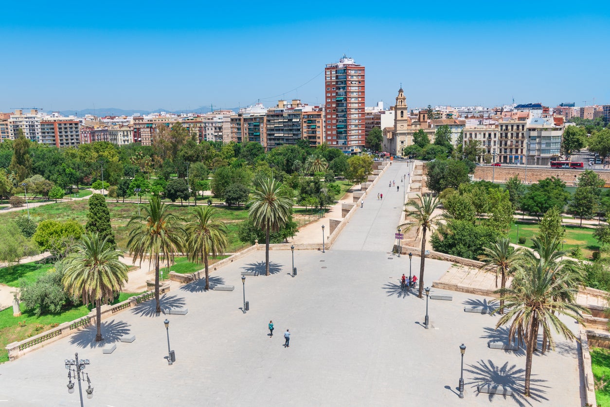 Turia Gardens is perfect for cycling