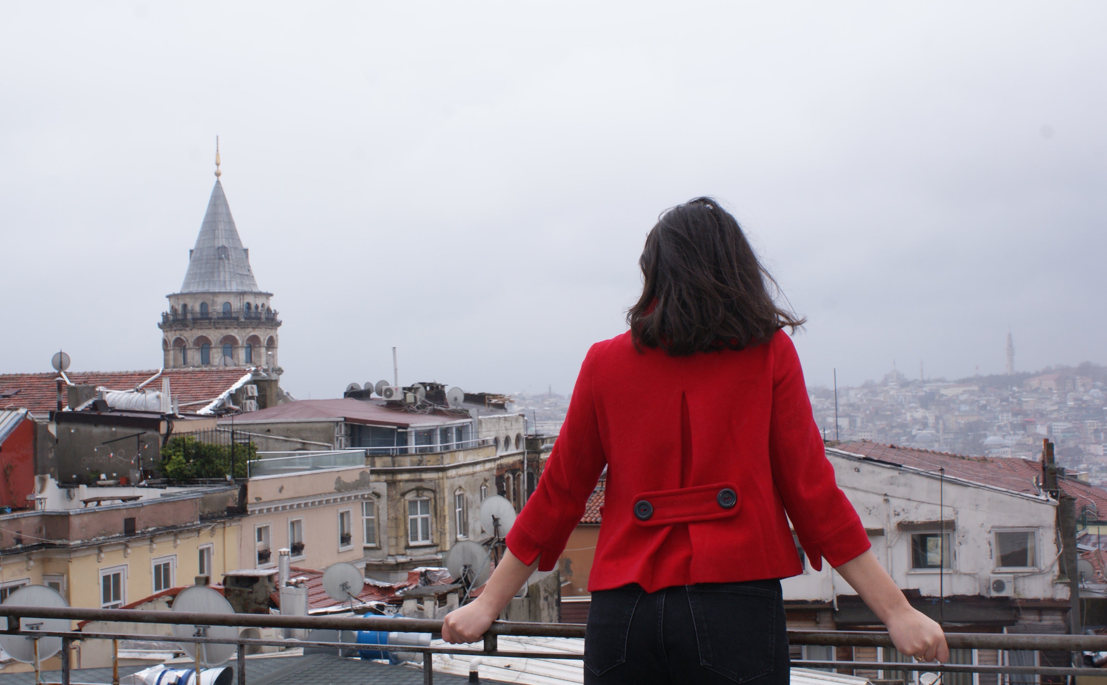 Rana, not her real name, pictured in Istanbul, Turkey, after a ‘quest’ to leave her politically unstable home country, Lebanon, during Covid