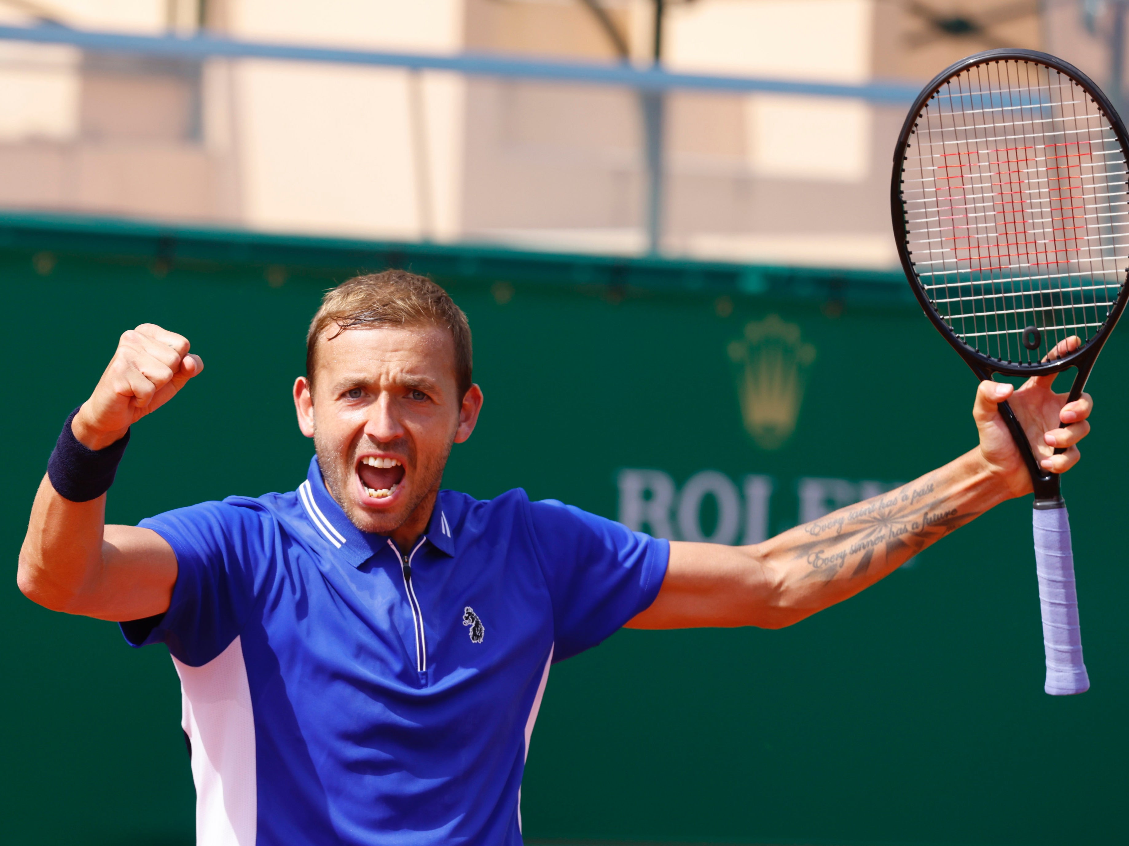 British tennis player Dan Evans