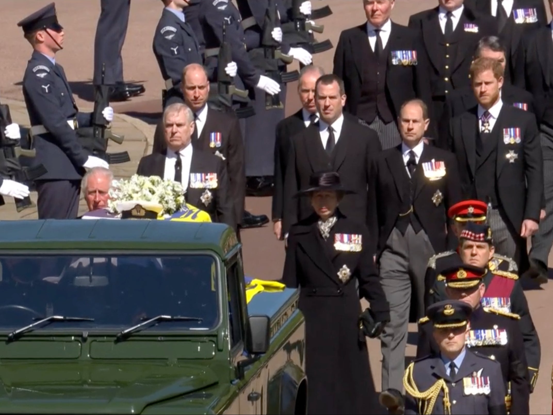 Prince Philip’s funeral procession