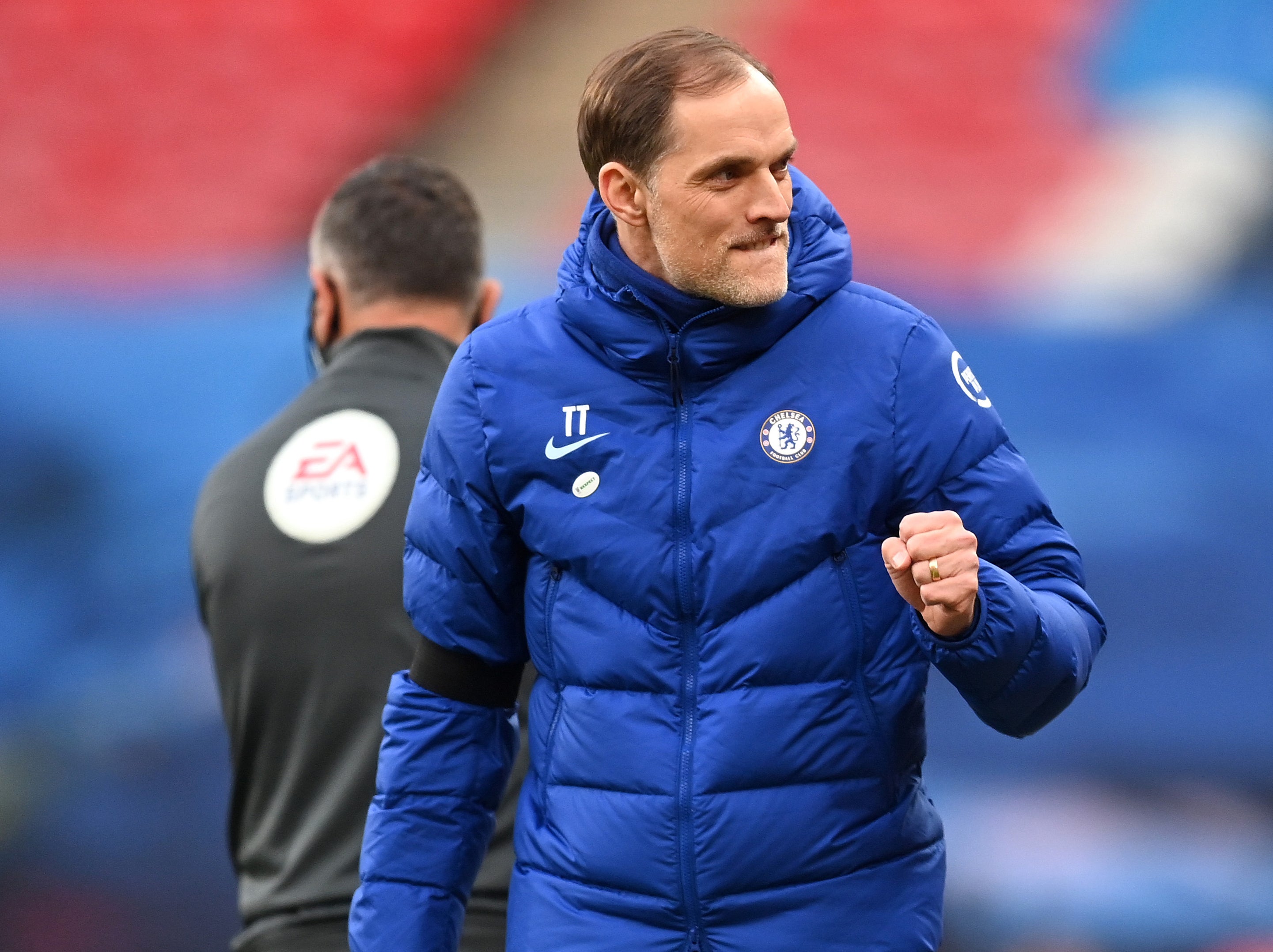 Thomas Tuchel celebrates Chelsea’s victory