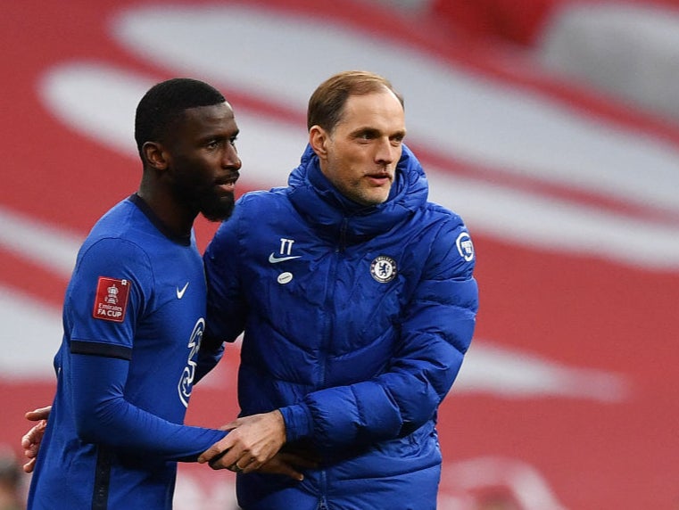 Antonio Rudiger and Thomas Tuchel