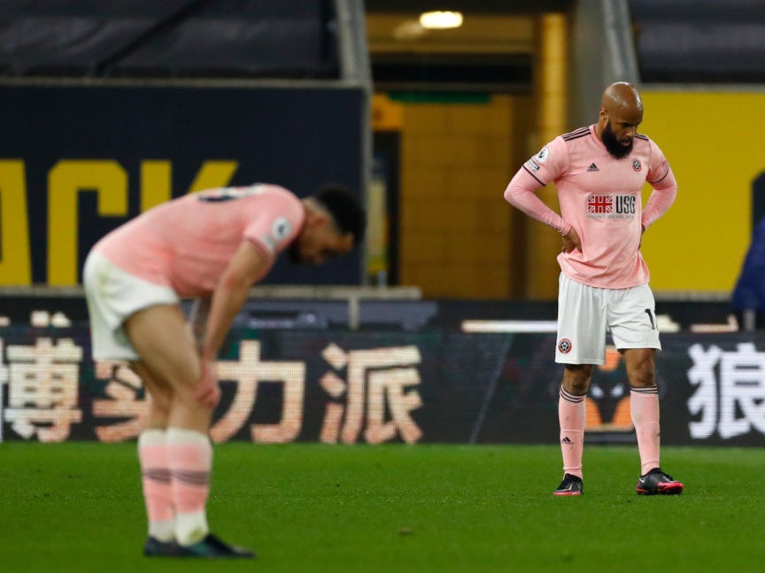 Sheffield United’s players react to their relegation