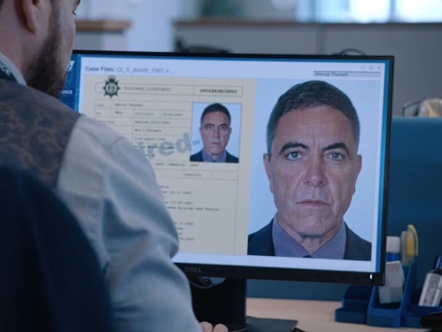 James Nesbitt, as glimpsed in the latest episode of Line of Duty