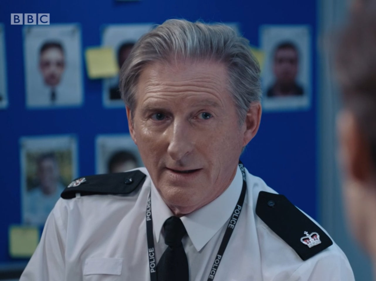 Adrian Dunbar as Ted Hastings in the latest episode of Line of Duty