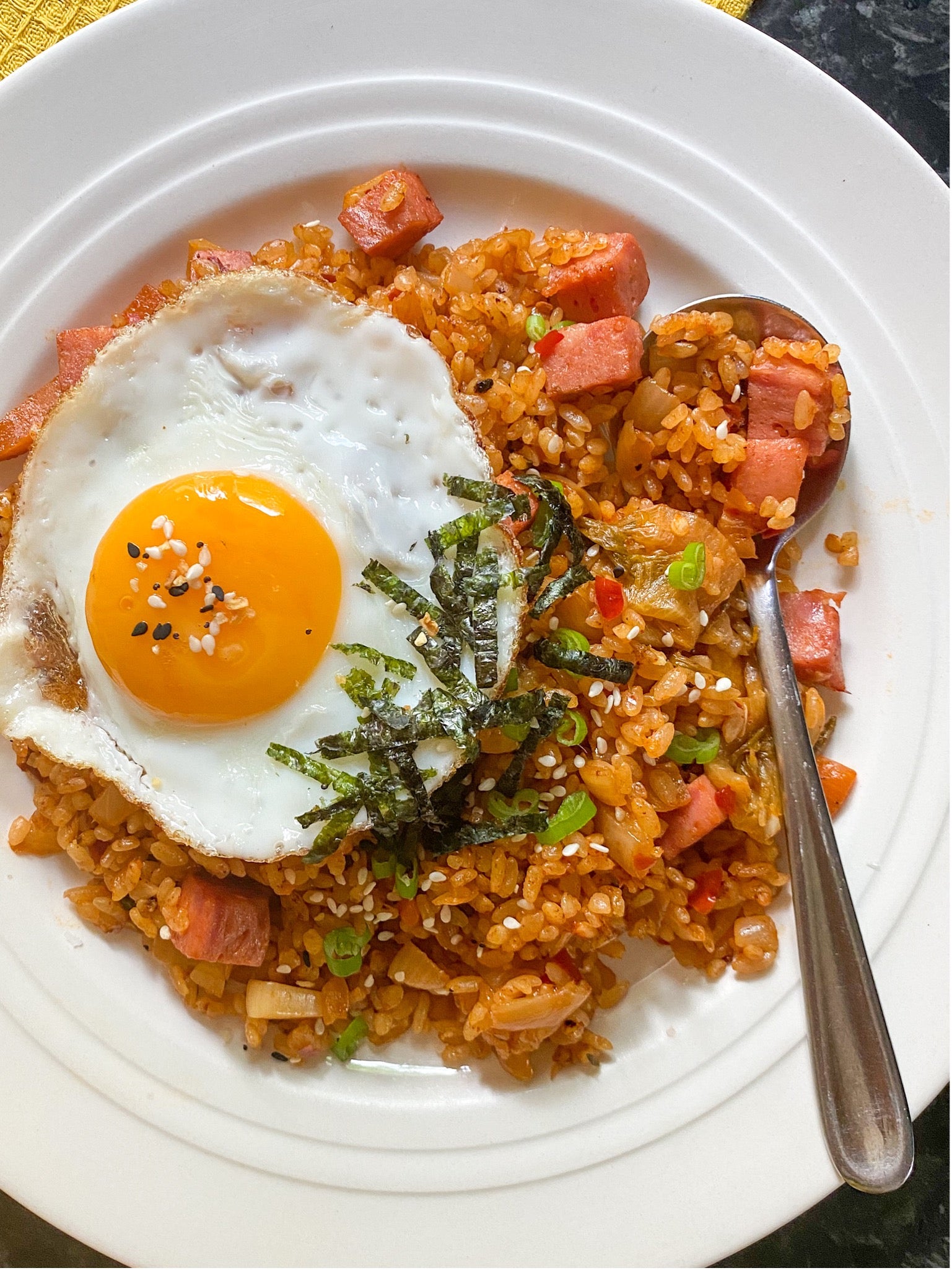 No gochujang guide would be complete without kimchi fried rice