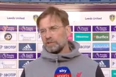 ‘People are not happy, I can understand it’: Jurgen Klopp responds to European Super League plans