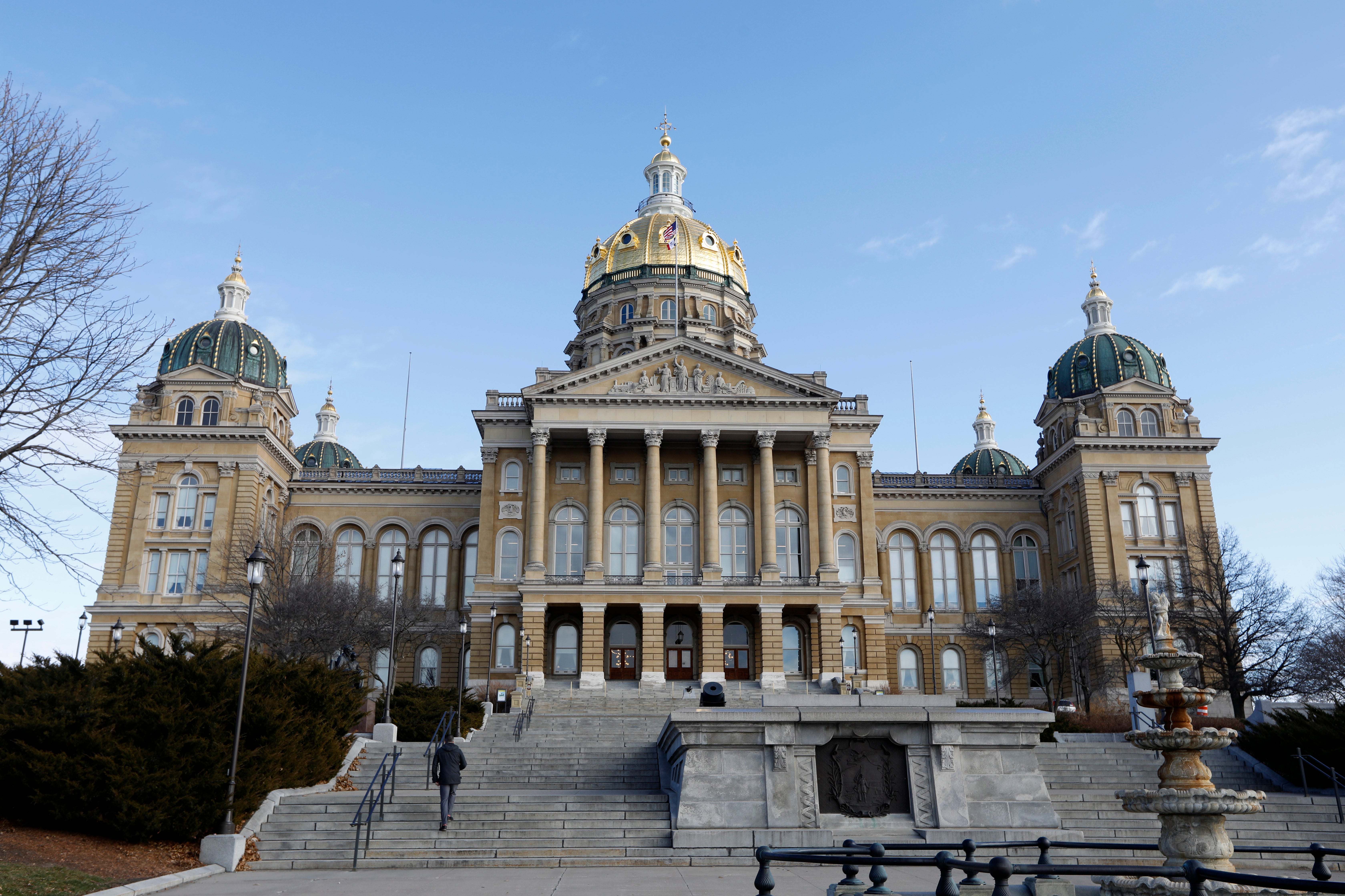 Virus Outbreak Iowa Capitol