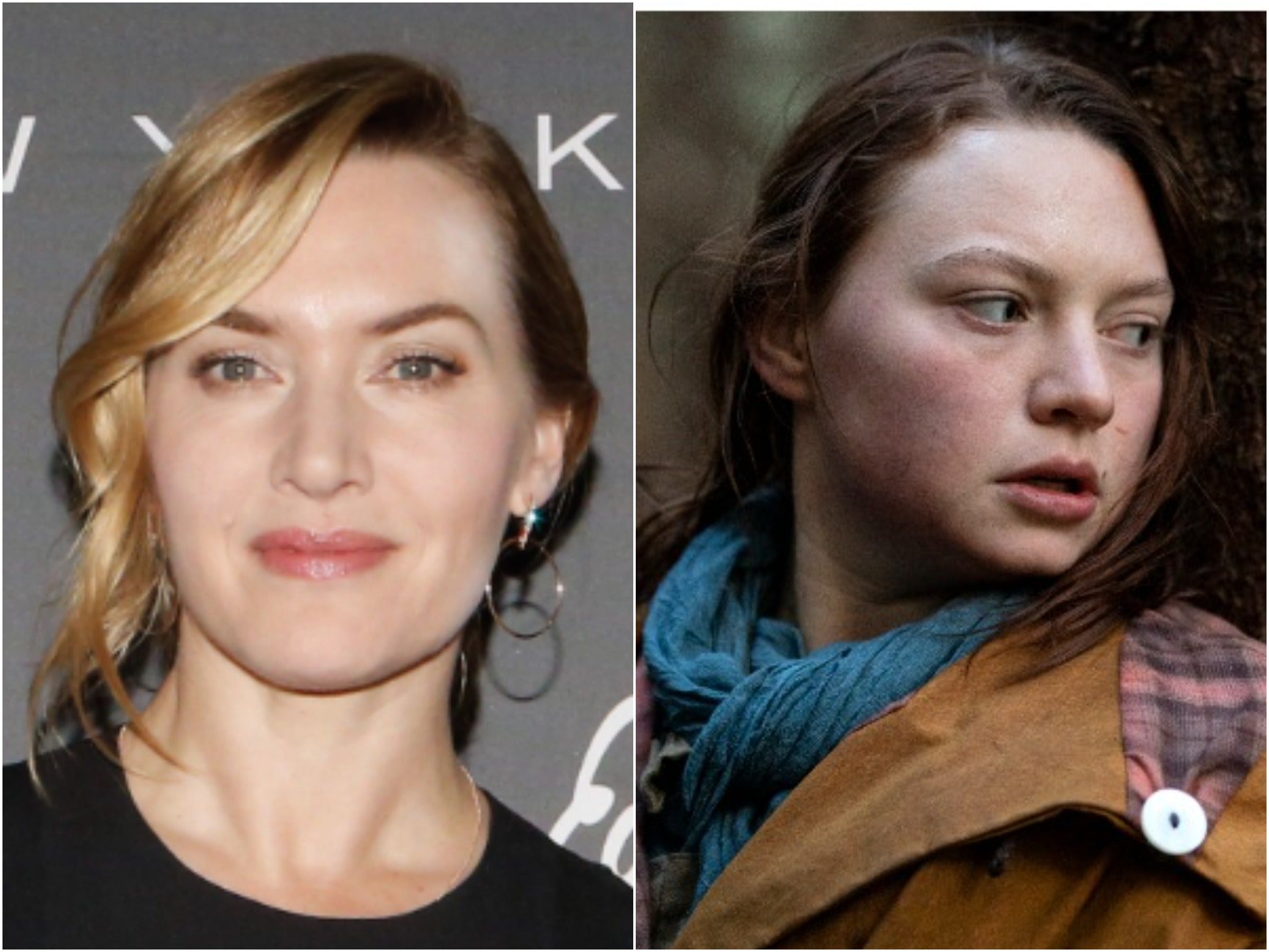 Kate Winslet (izquierda) y Mia Threapleton en Shadows (derecha)