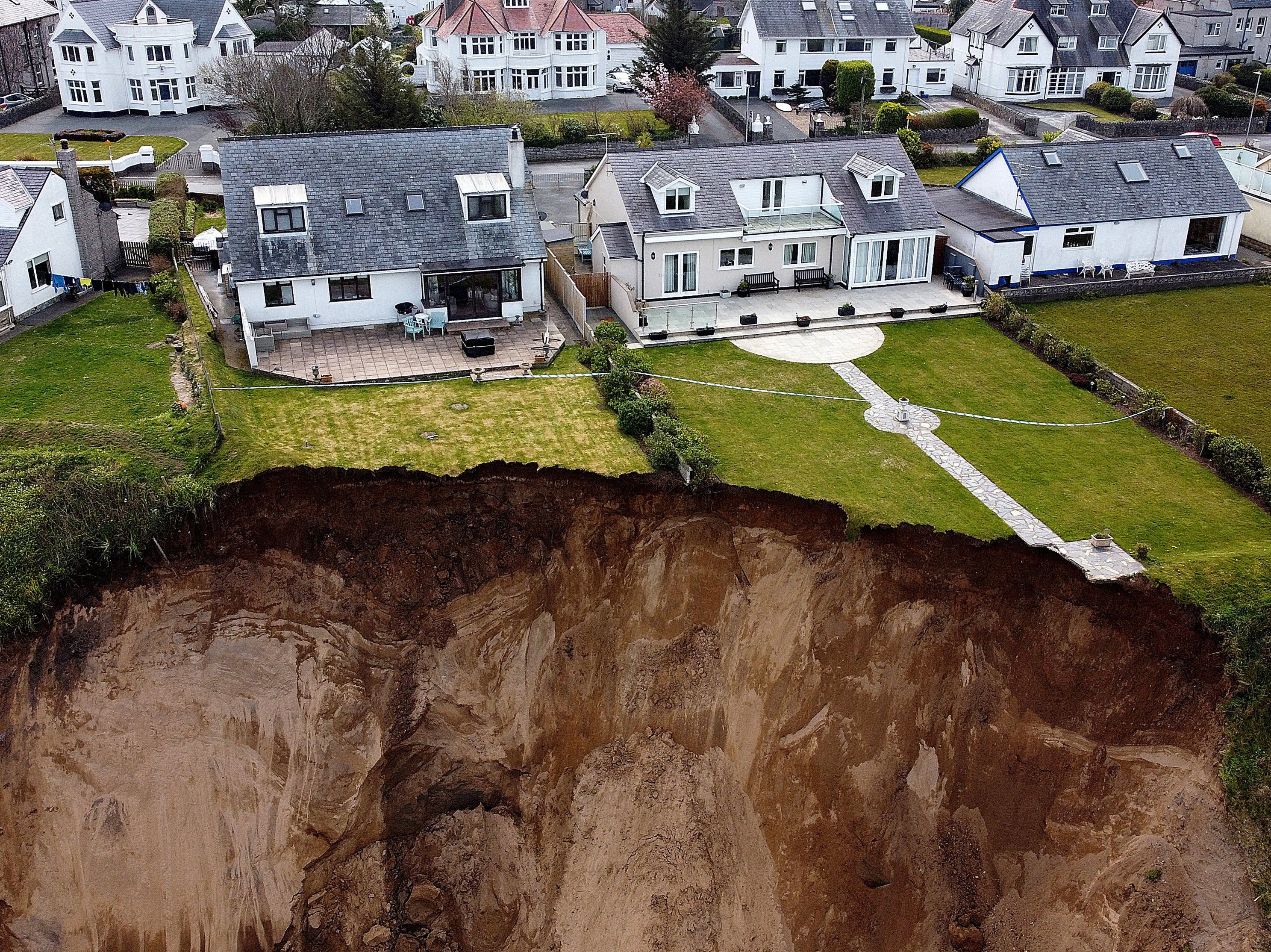 Gwynedd police have warned the public to ‘avoid the area until further notice’ after Monday’s rockfall