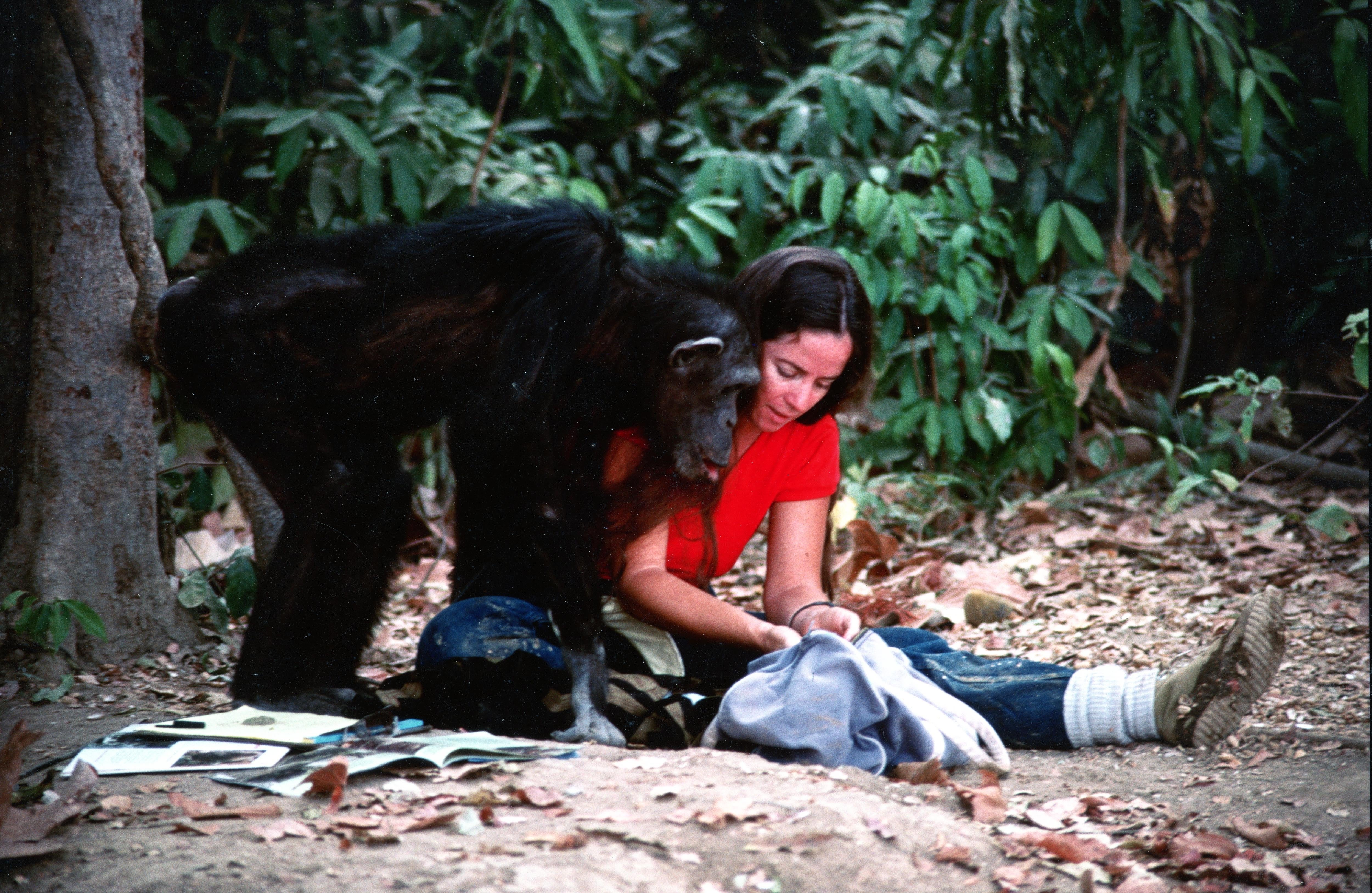 Lucy with Janis Carter in Gambia