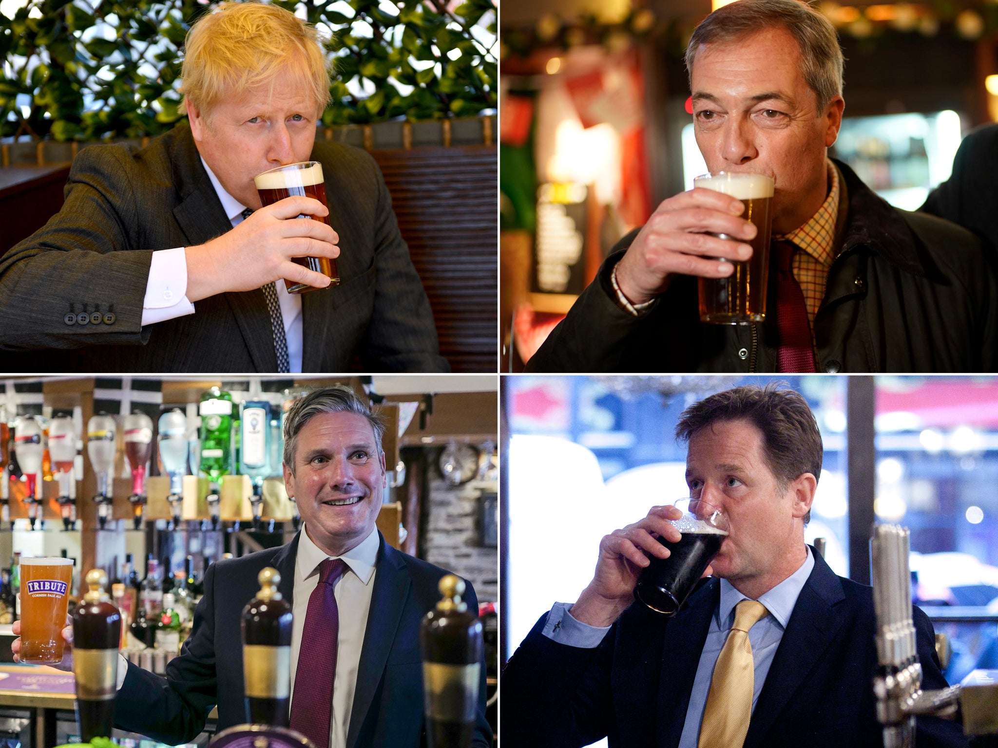 A glass apart: politicians enjoy a pint