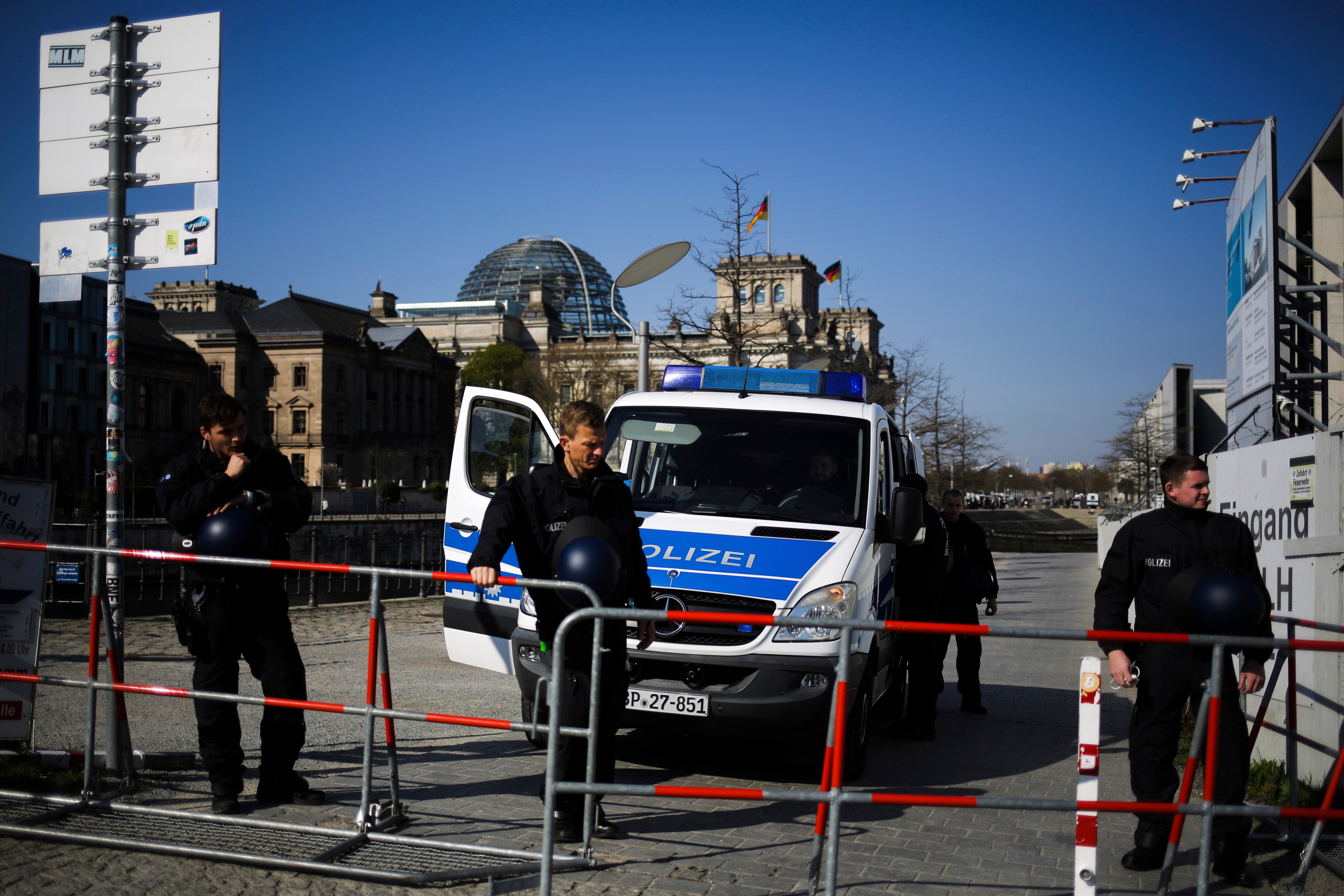 Virus Outbreak Germany Protest