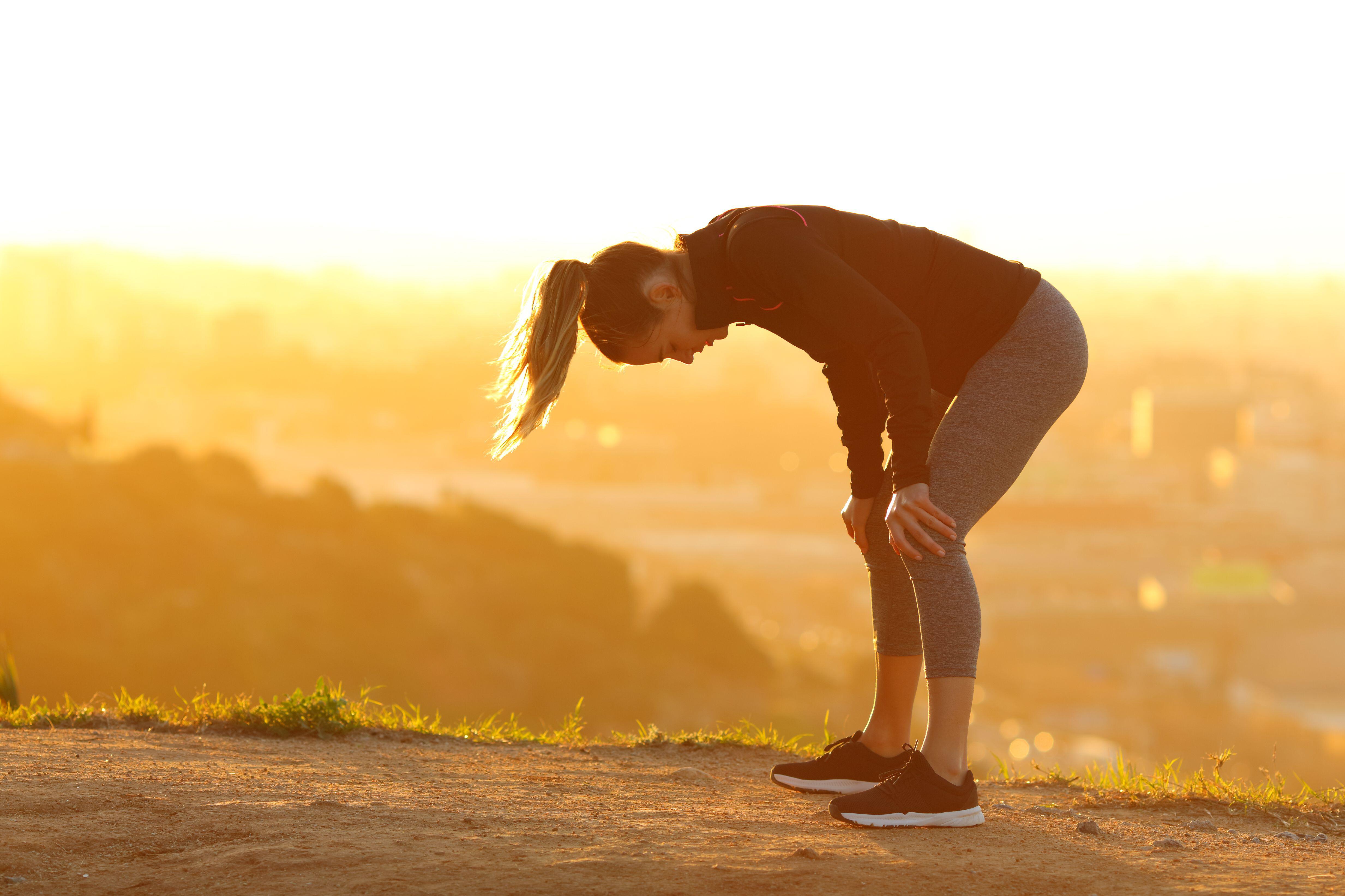 woman, post-run