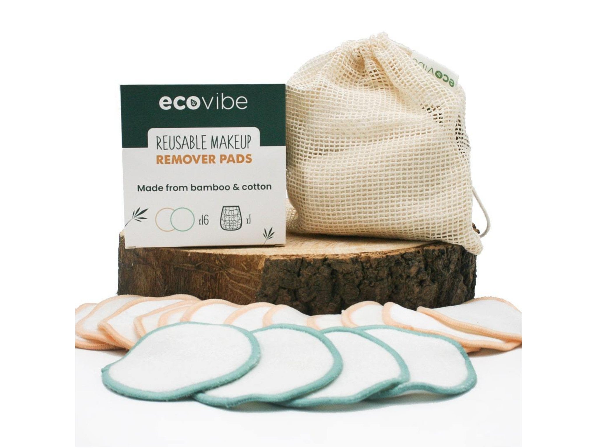 Ecovibe reusable cleaning pads with wash bag  indybest