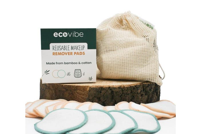 Ecovibe reusable cleaning pads with wash bag indybest