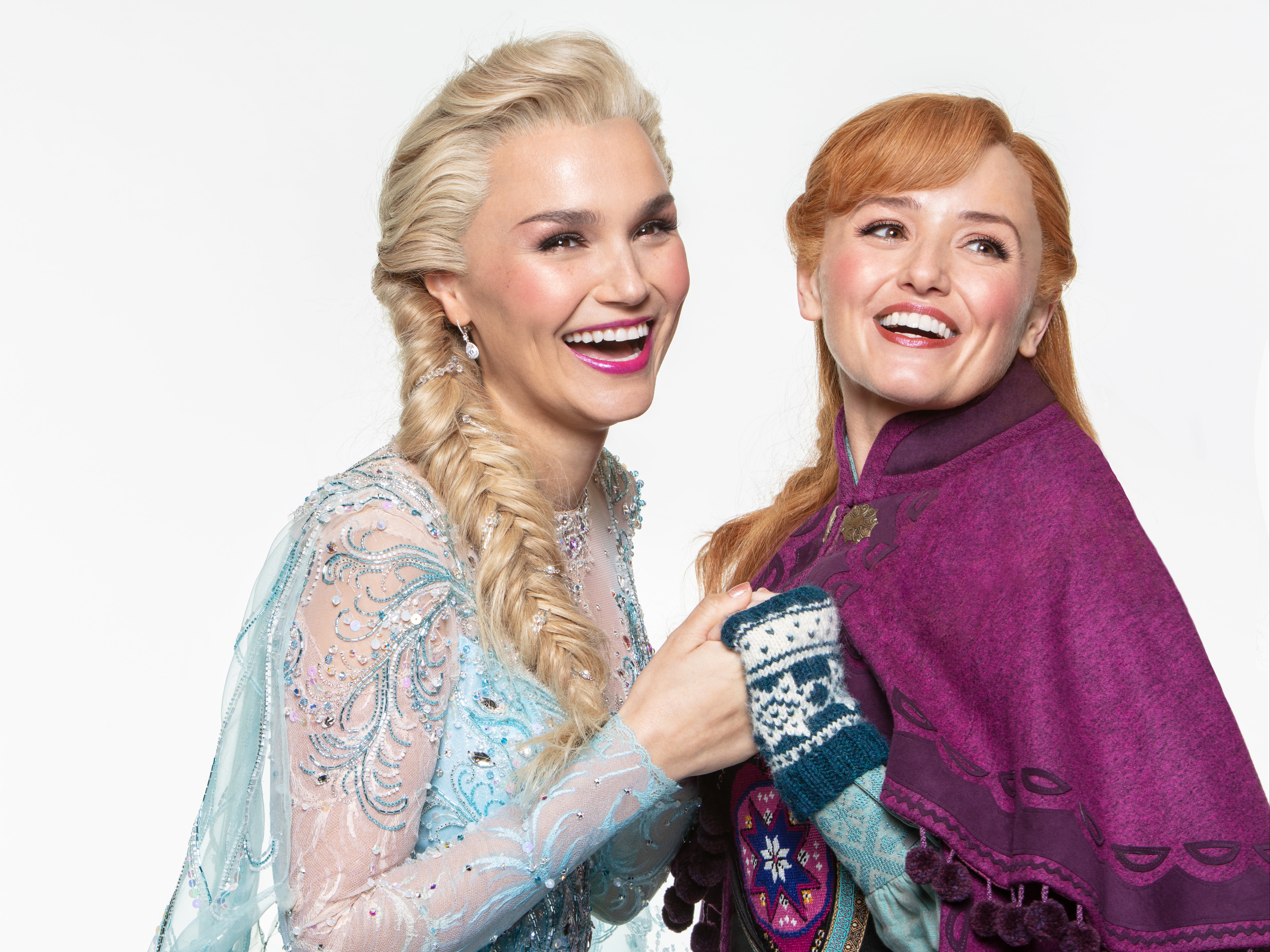 Elsa (Samantha Barks) and Anna (Stephanie McKeon) from ‘Frozen’