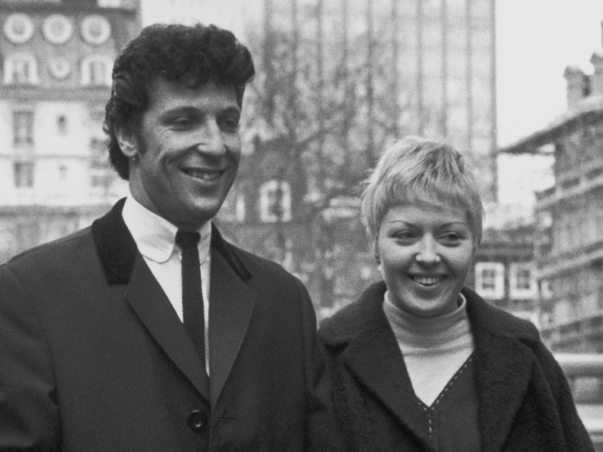 Jones and his wife Linda in 1965