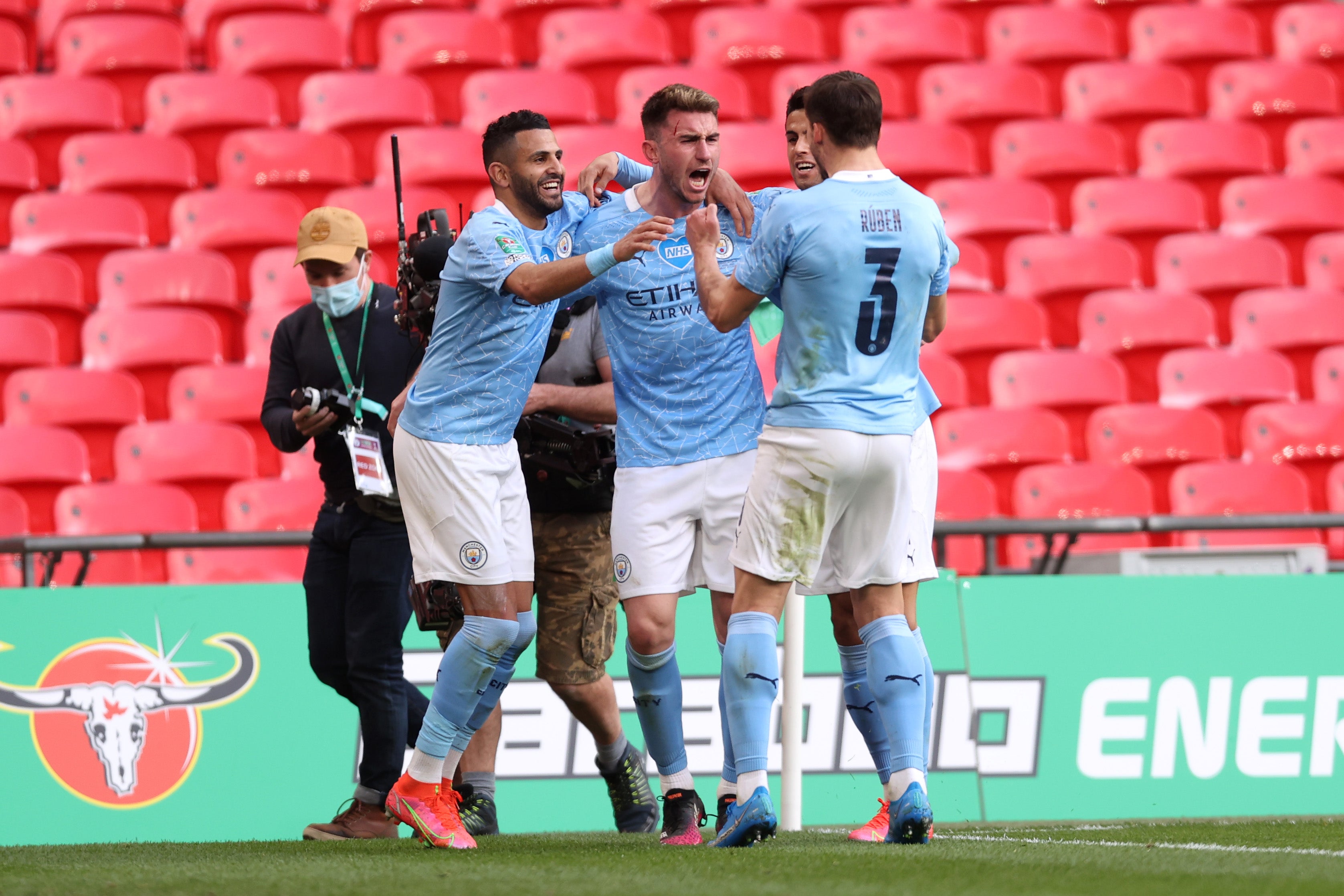 Aymeric Laporte’s header from a Kevin De Bruyne free-kick won the cup for Manchester City