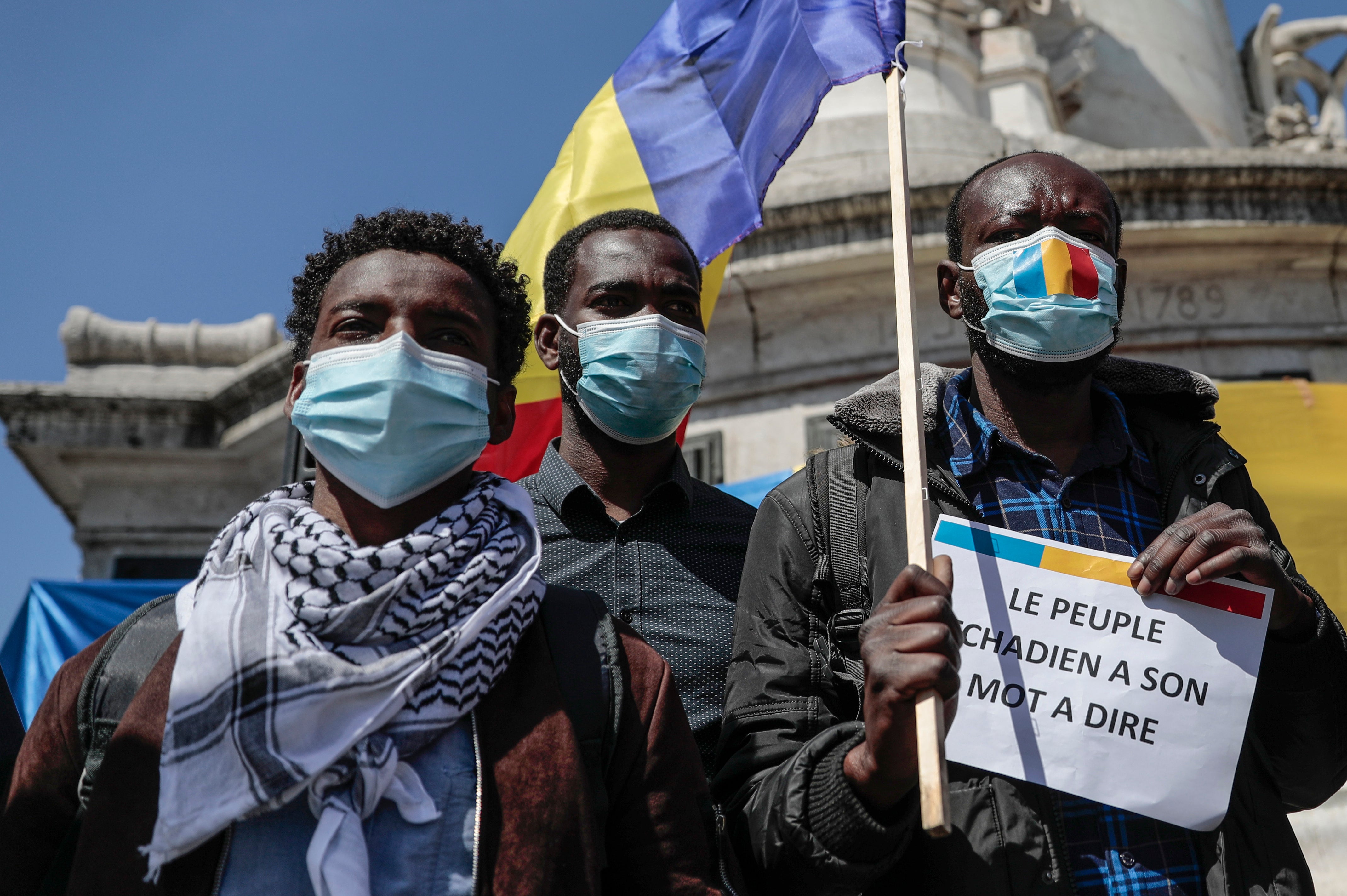 France Chad Protest