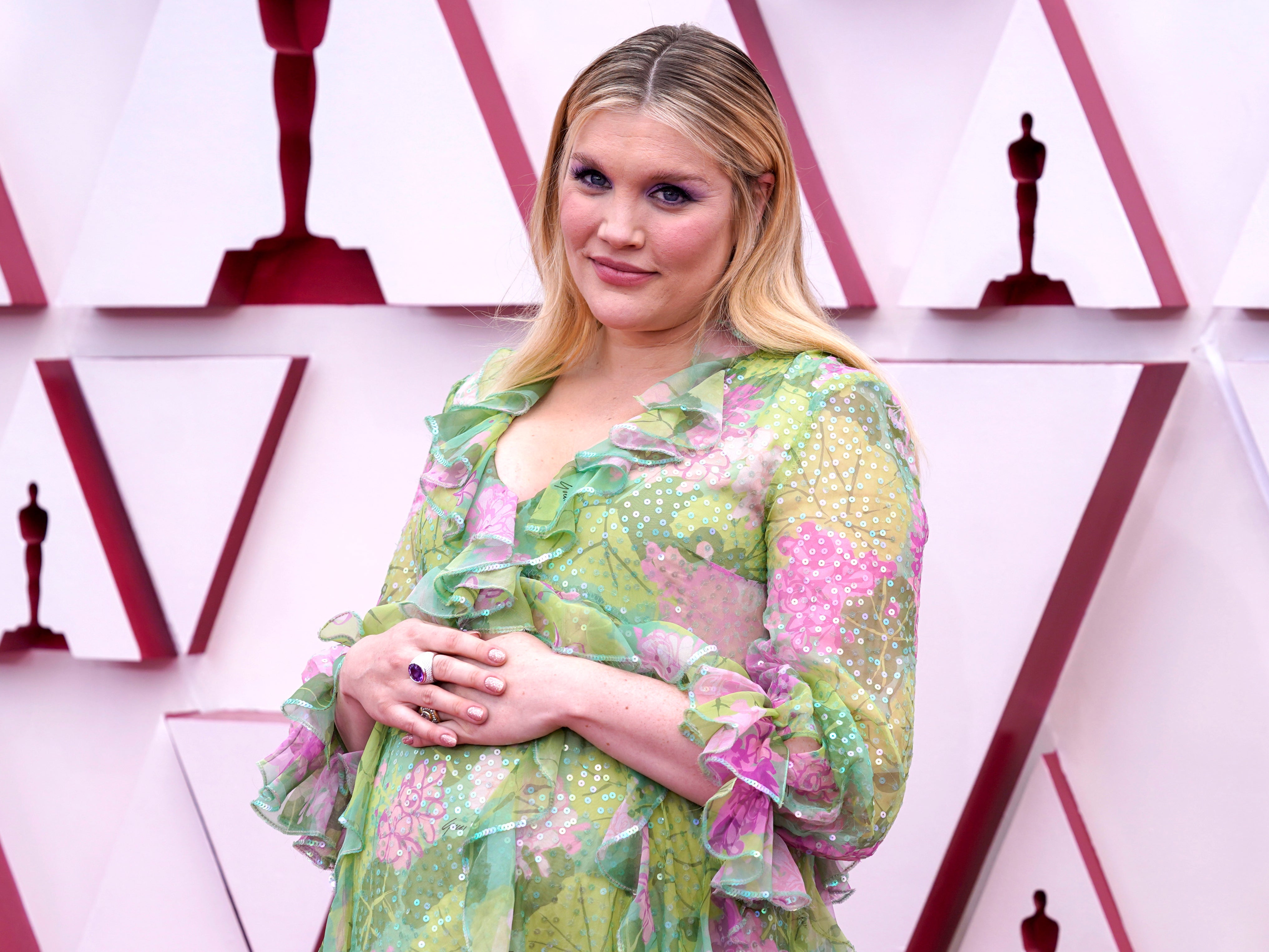 Emerald Fennell attends the 93rd Annual Academy Awards at Union Station on 25 April 2021 in Los Angeles, California