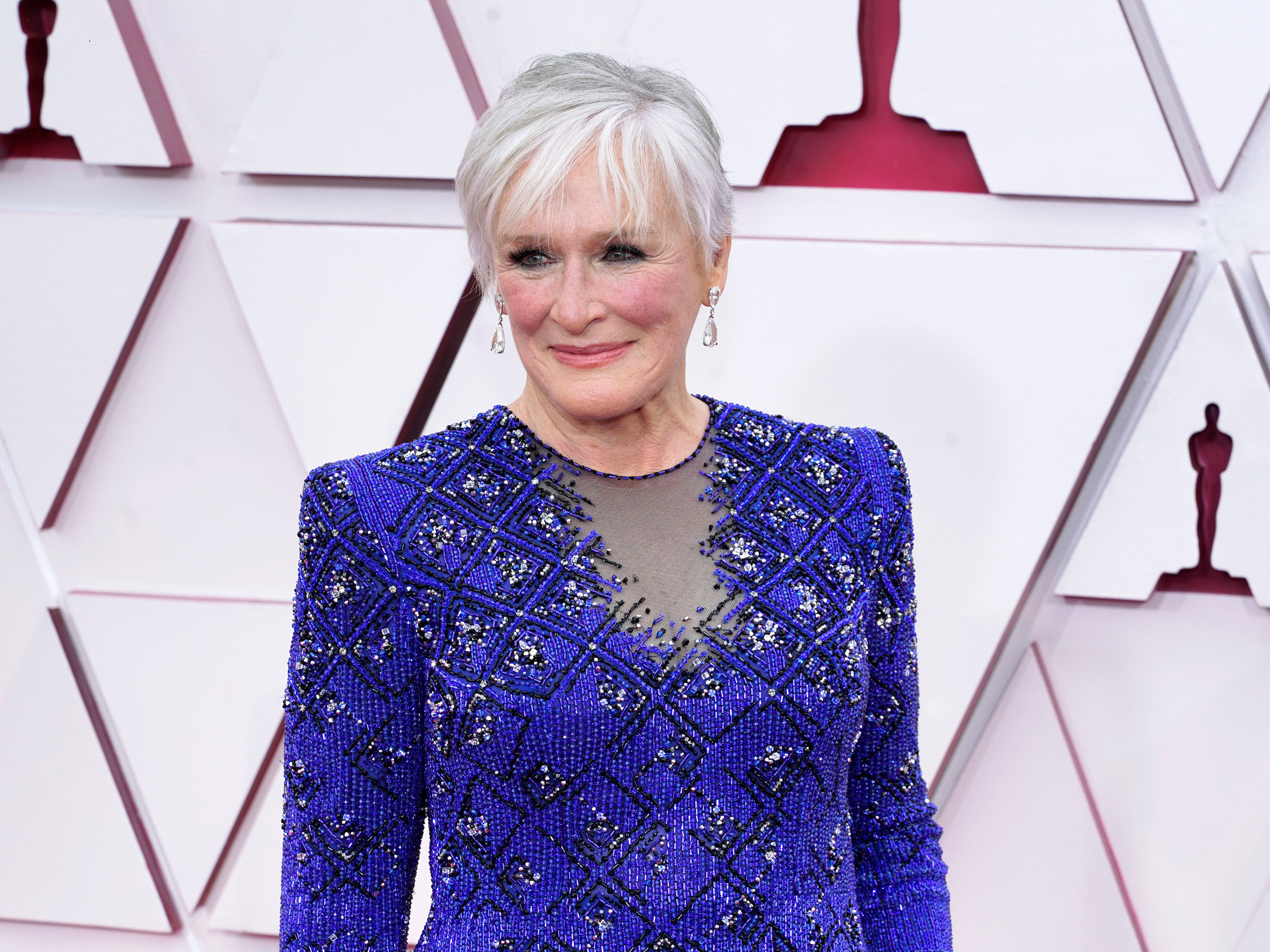 Glenn Close attends the 93rd Annual Academy Awards at Union Station on 25 April 2021 in Los Angeles, California