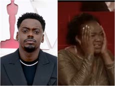 Daniel Kaluuya’s mum steals show with embarrassed reaction to ‘sex’ comment in Oscars acceptance speech