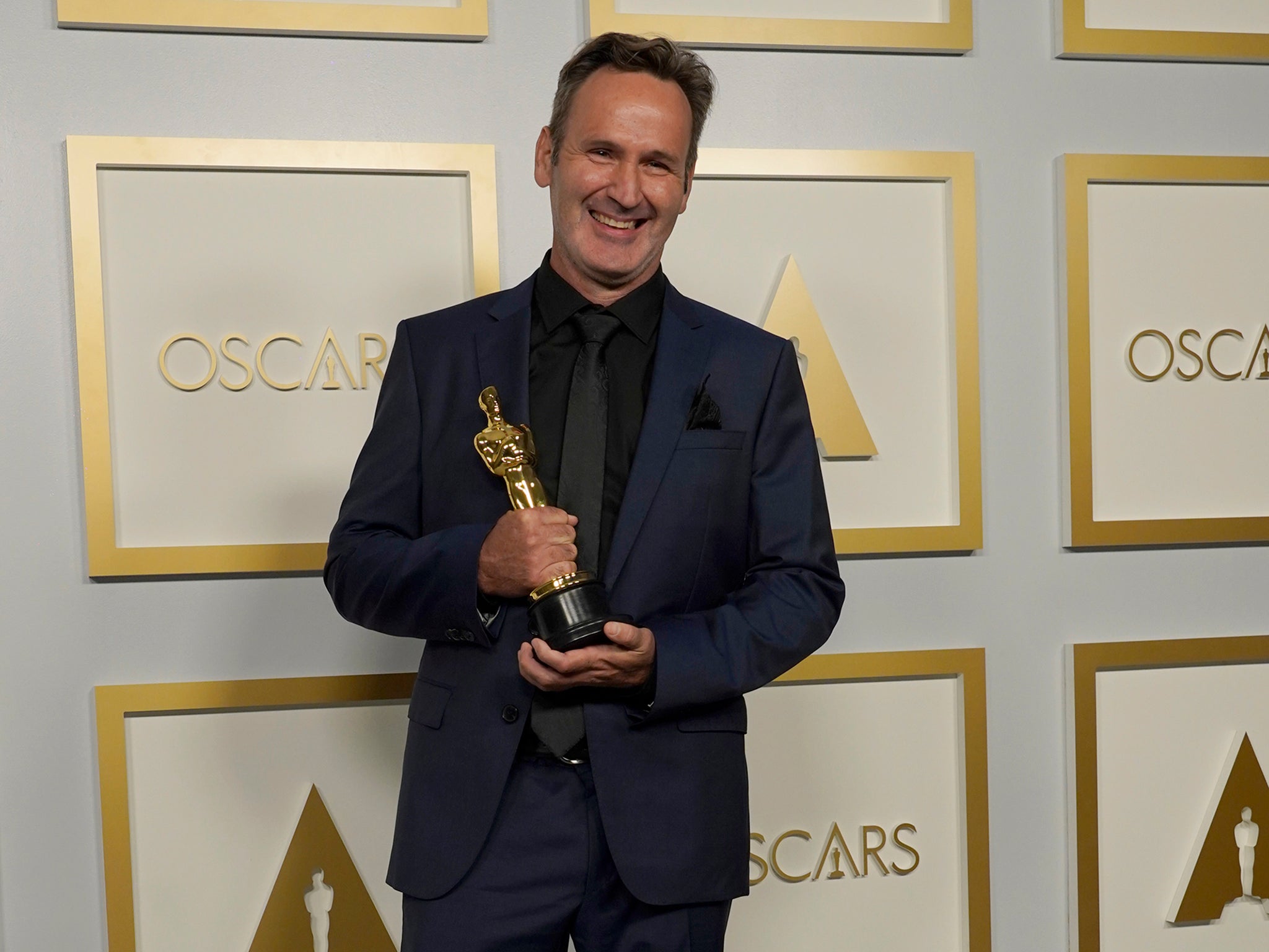 Scott R Fisherwith the award for Best Visual Effects for ‘Tenet’