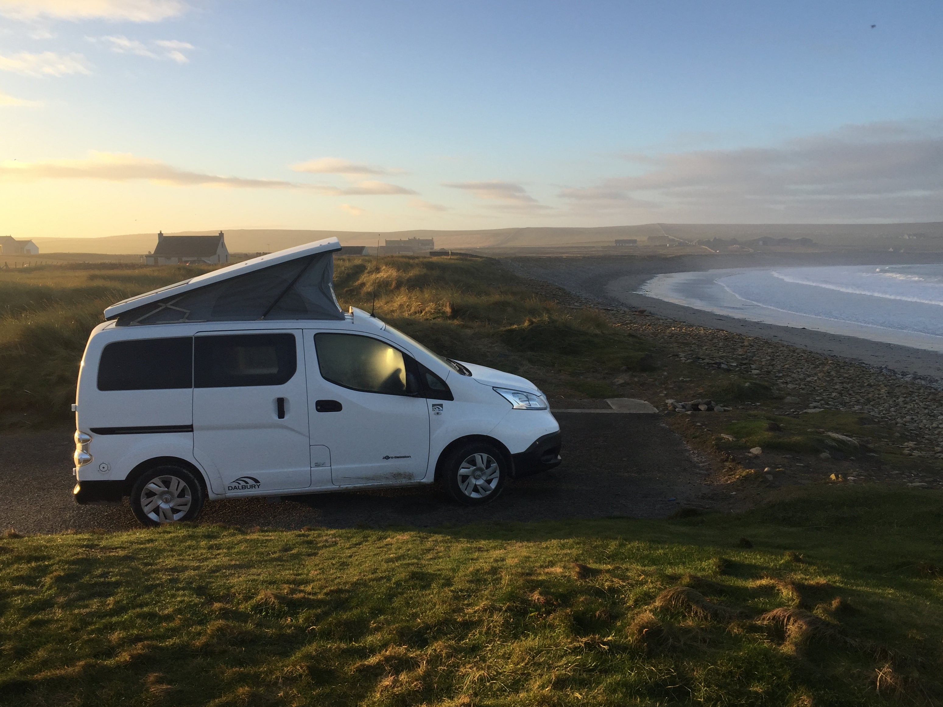 Green machine: One of Orkney’s electric campervans