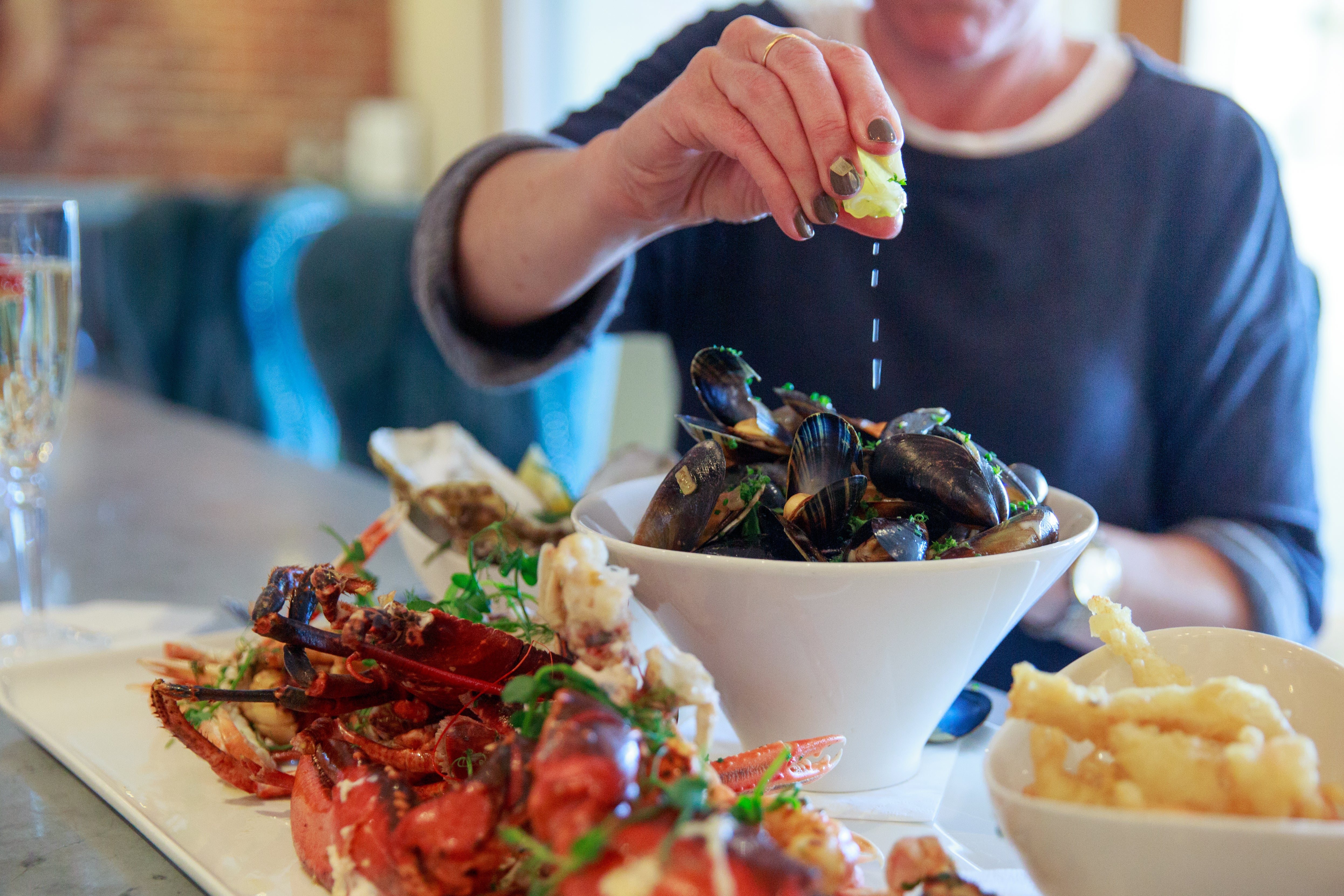 The legendary seafood platter at Cattle and Creel