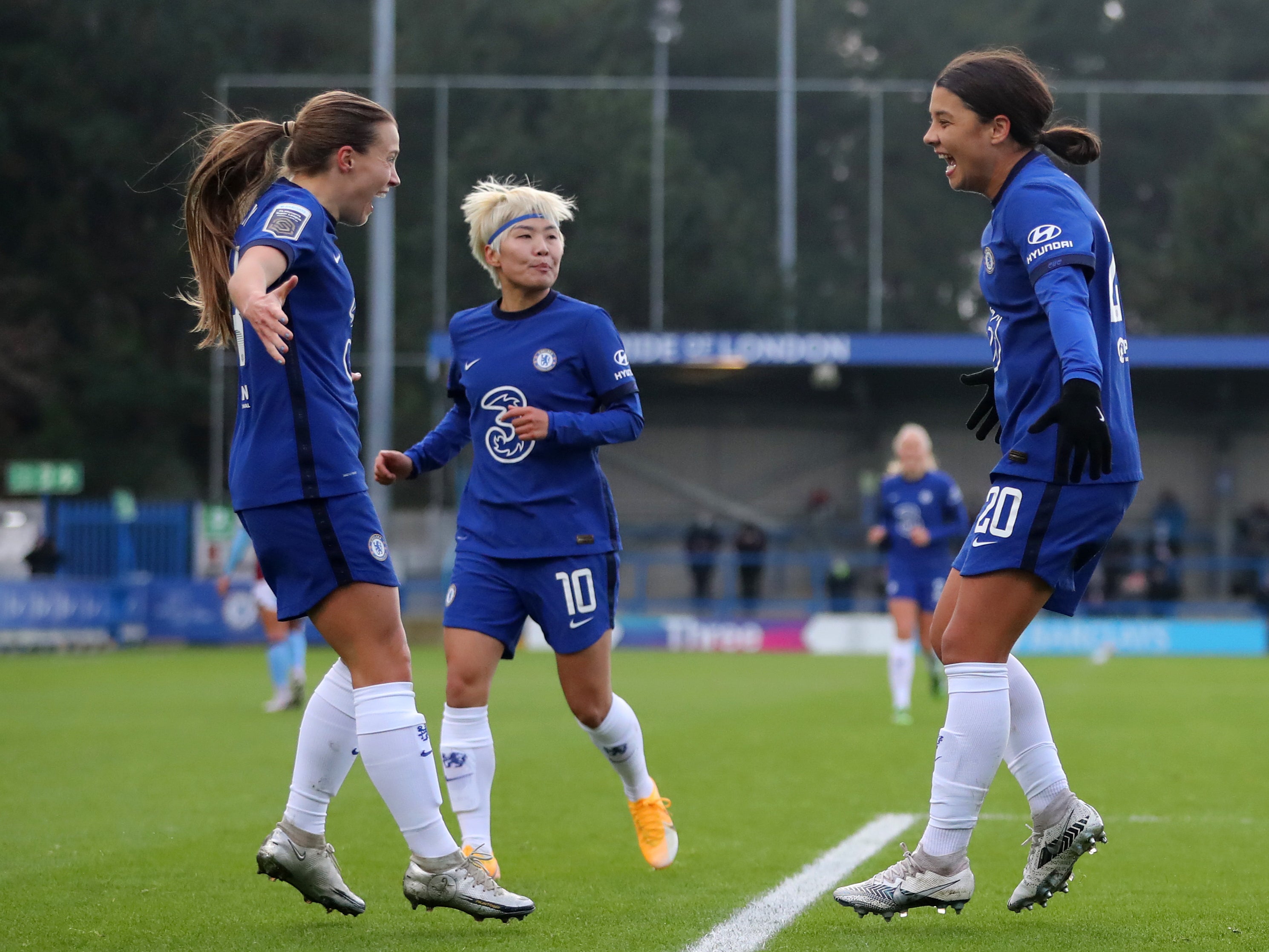 Sam Kerr has formed an effective partnership with Fran Kirby this season