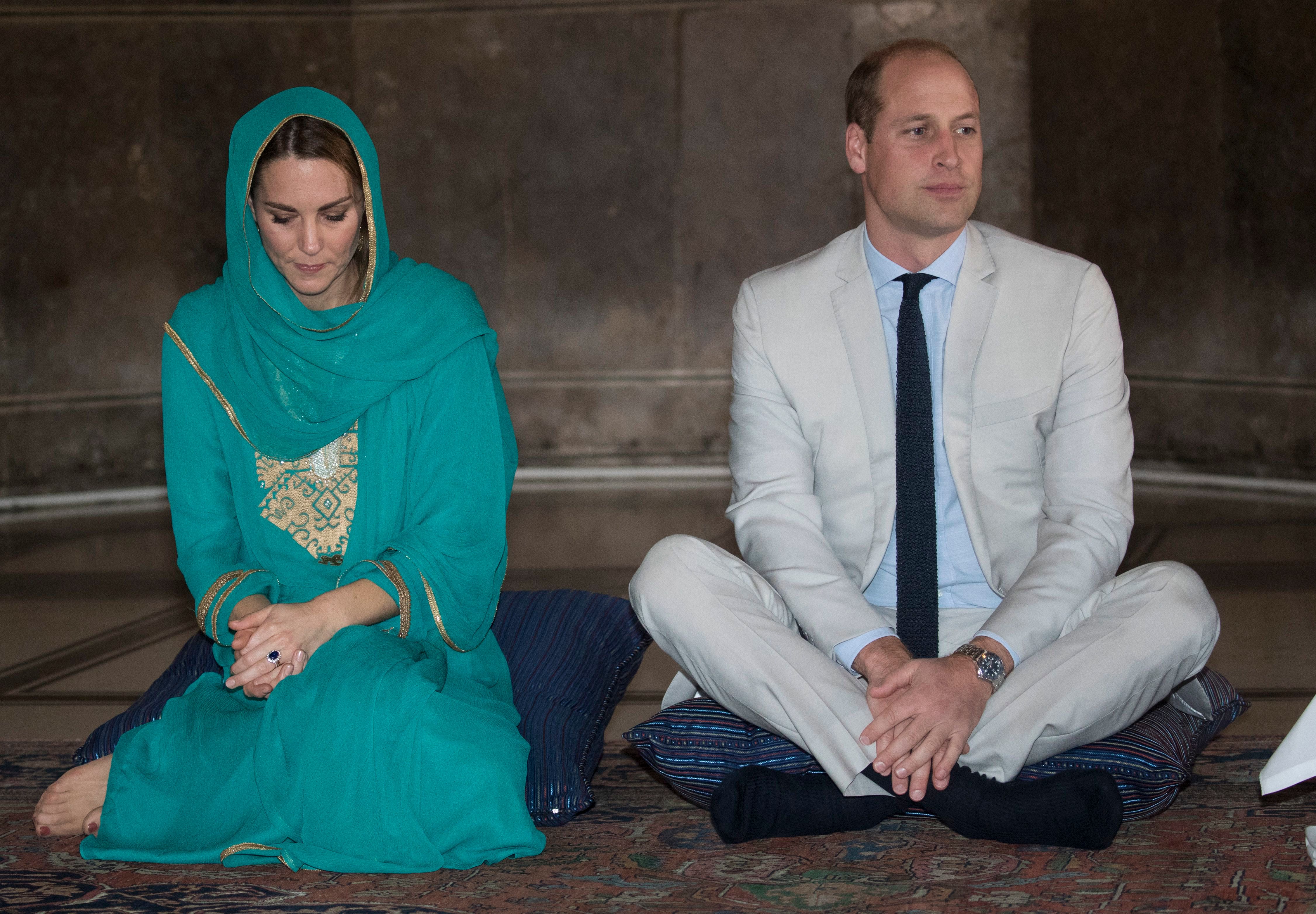 Kate and William in Pakistan on 17 October 2019