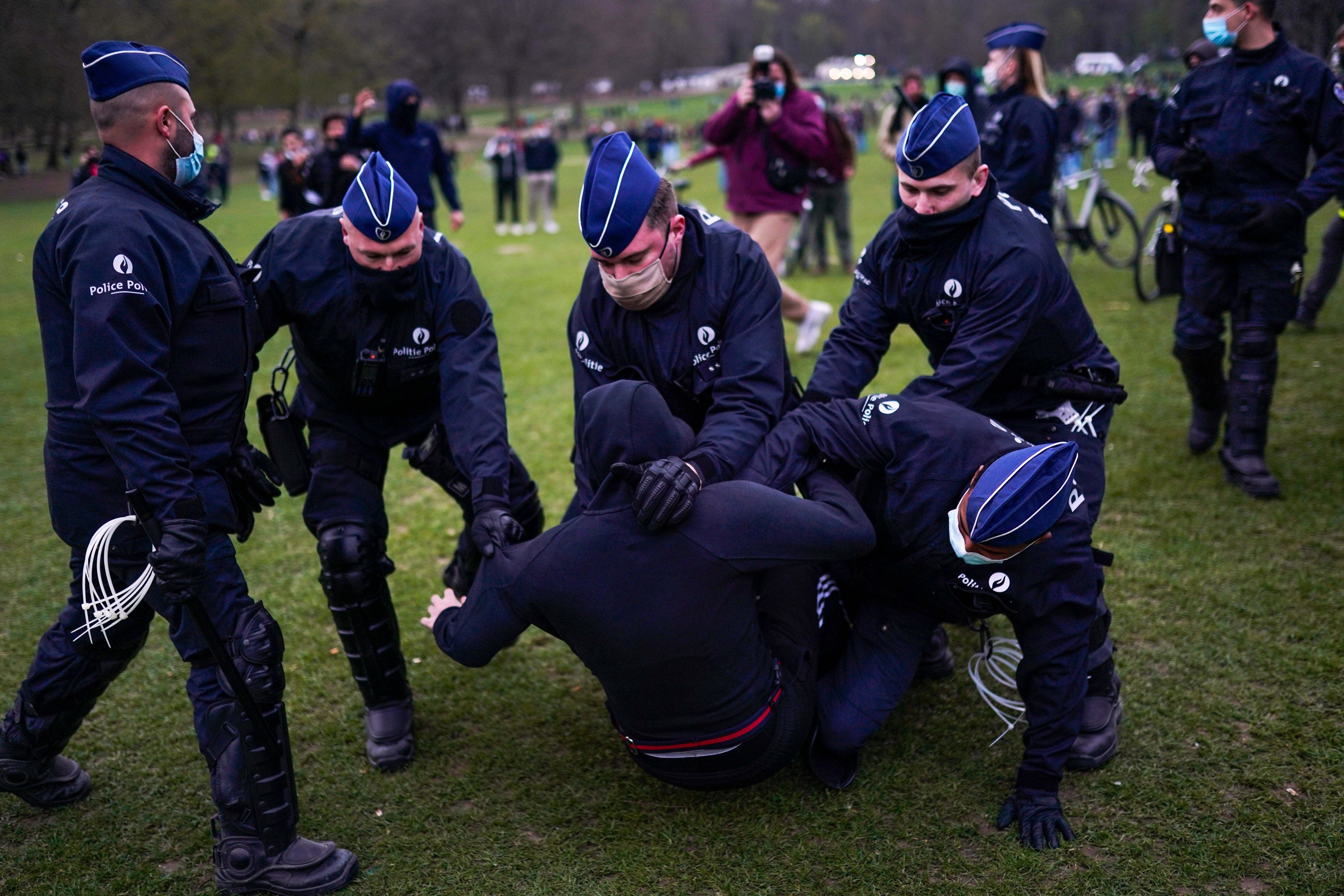 Virus Outbreak Belgium Lockdown Party