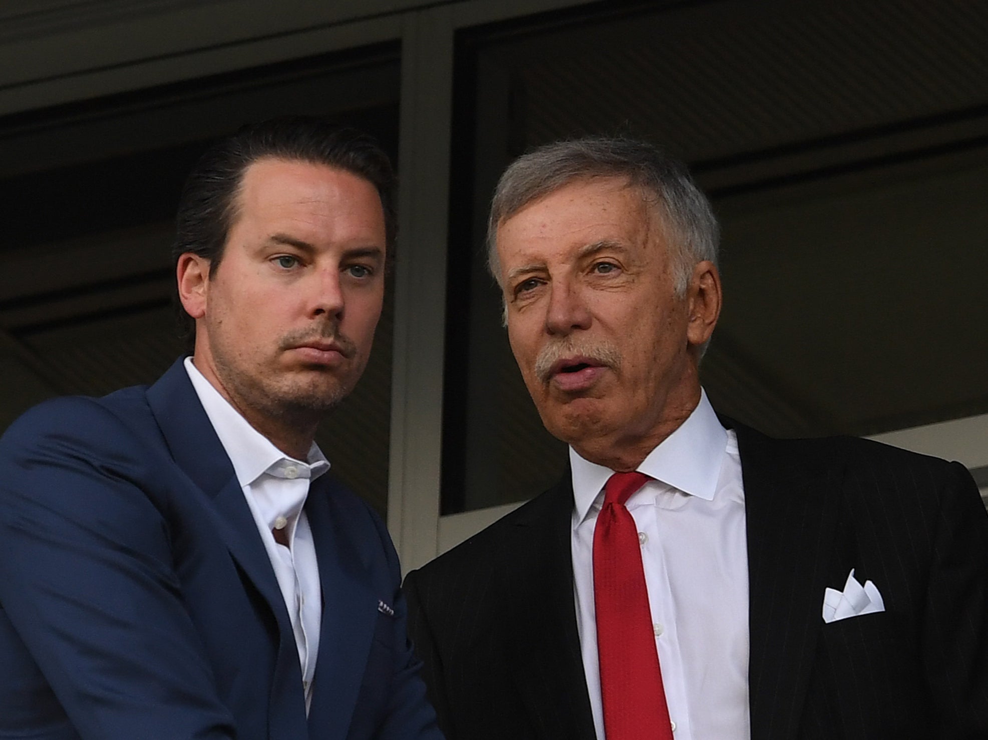 Stan Kroenke (right) and son Josh Kroenke