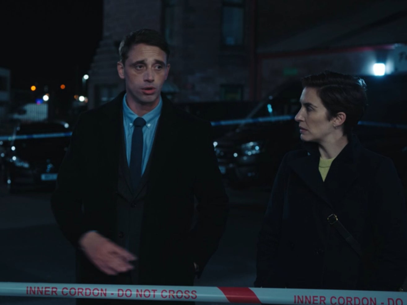 Lomax (Perry Fitzpatrick) alongside Kate Fleming (Vicky McClure) in episode six