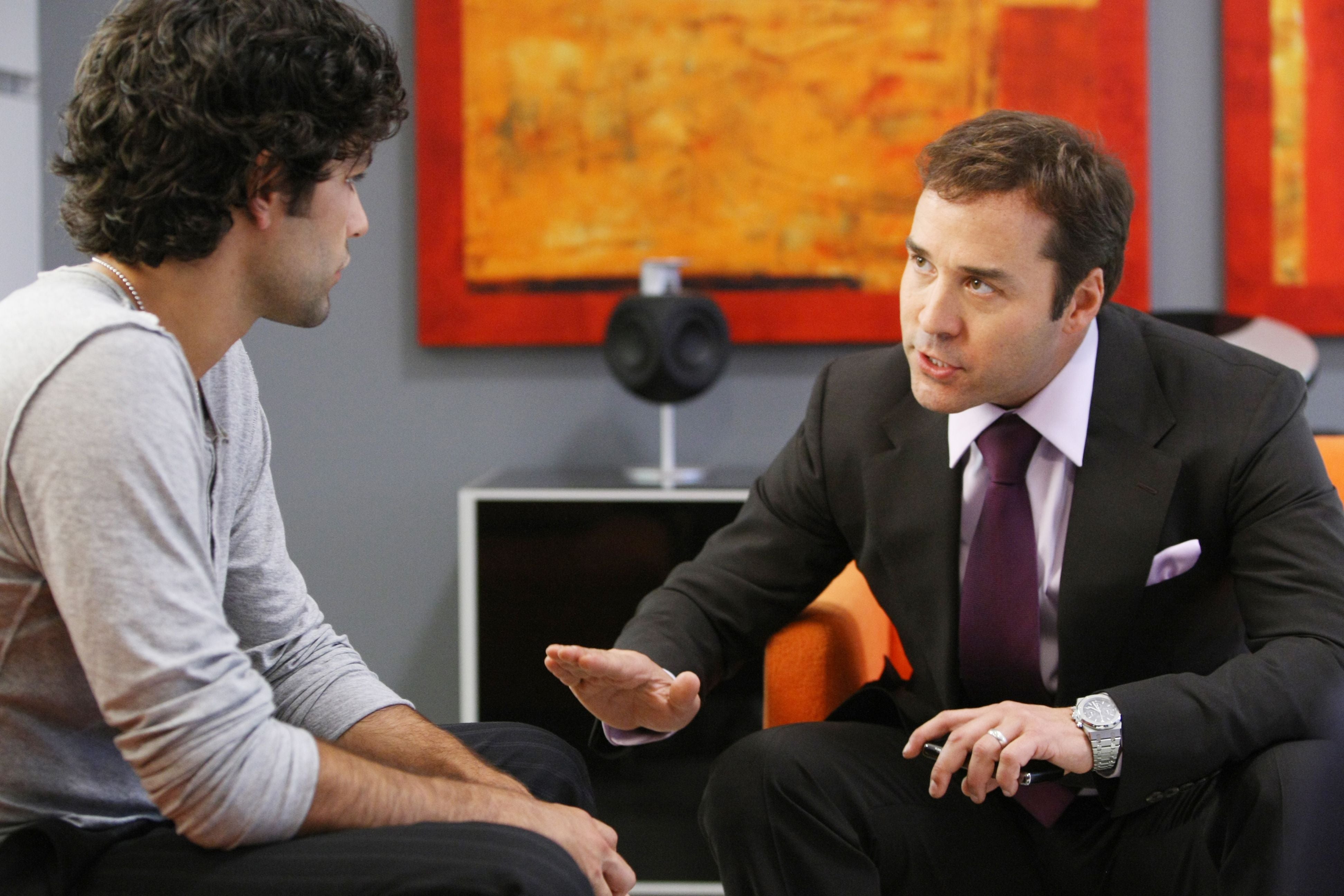 Adrian Grenier and Jeremy Piven in Entourage