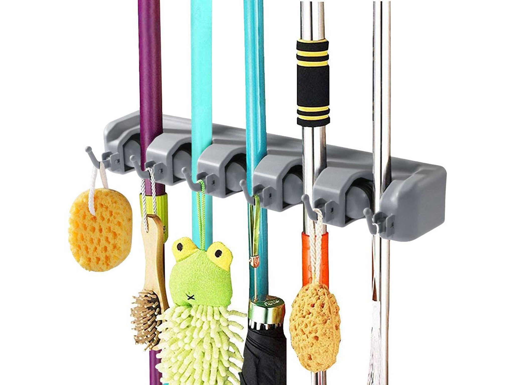 Vicloon Broom Mop Holder Tidy Organizer, Wall Mounted Organizer