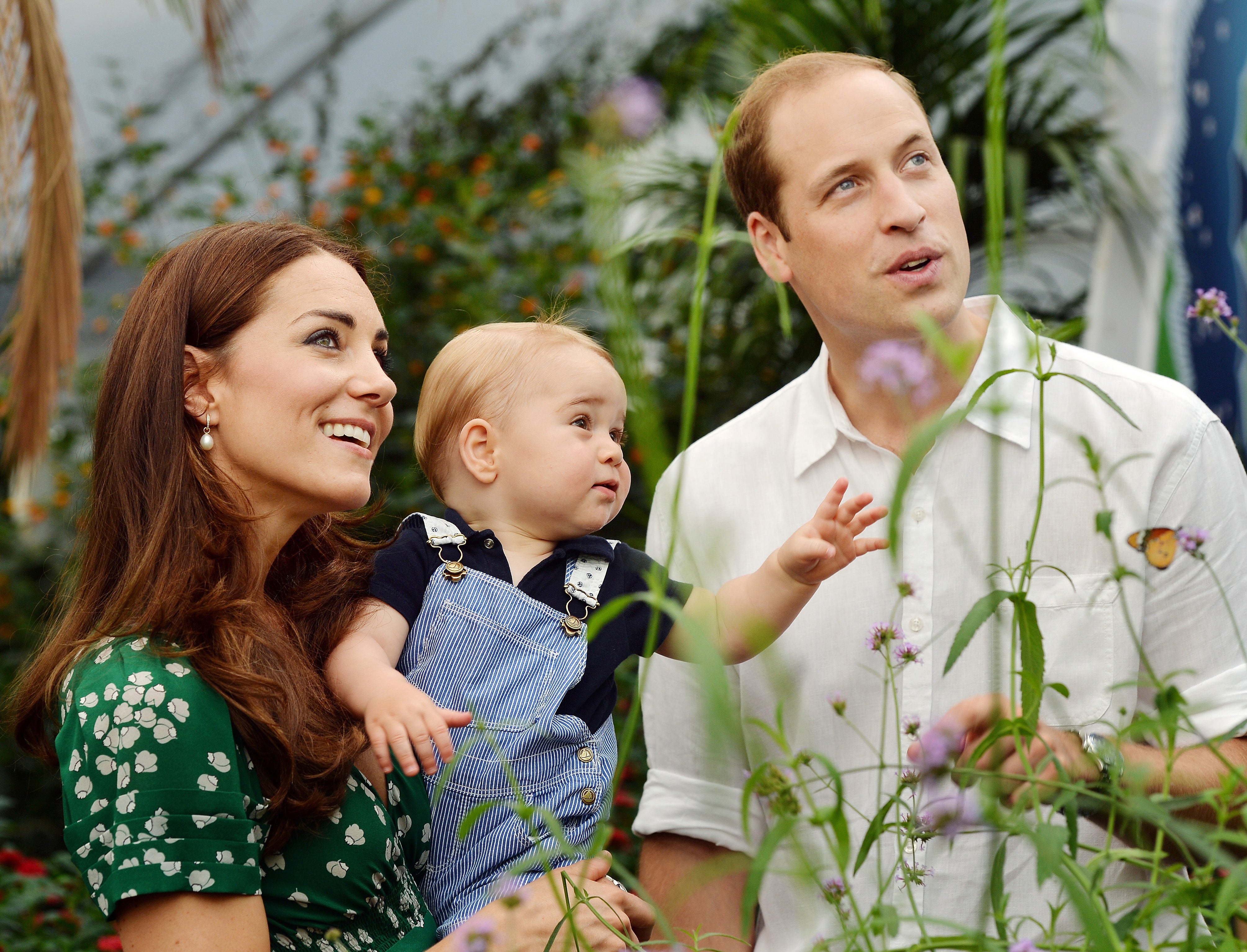 They visit the Natural History Museum with Prince George on 2 July 2014