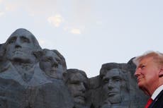 Donald Trump believes he would be on Mount Rushmore if he were a Democrat
