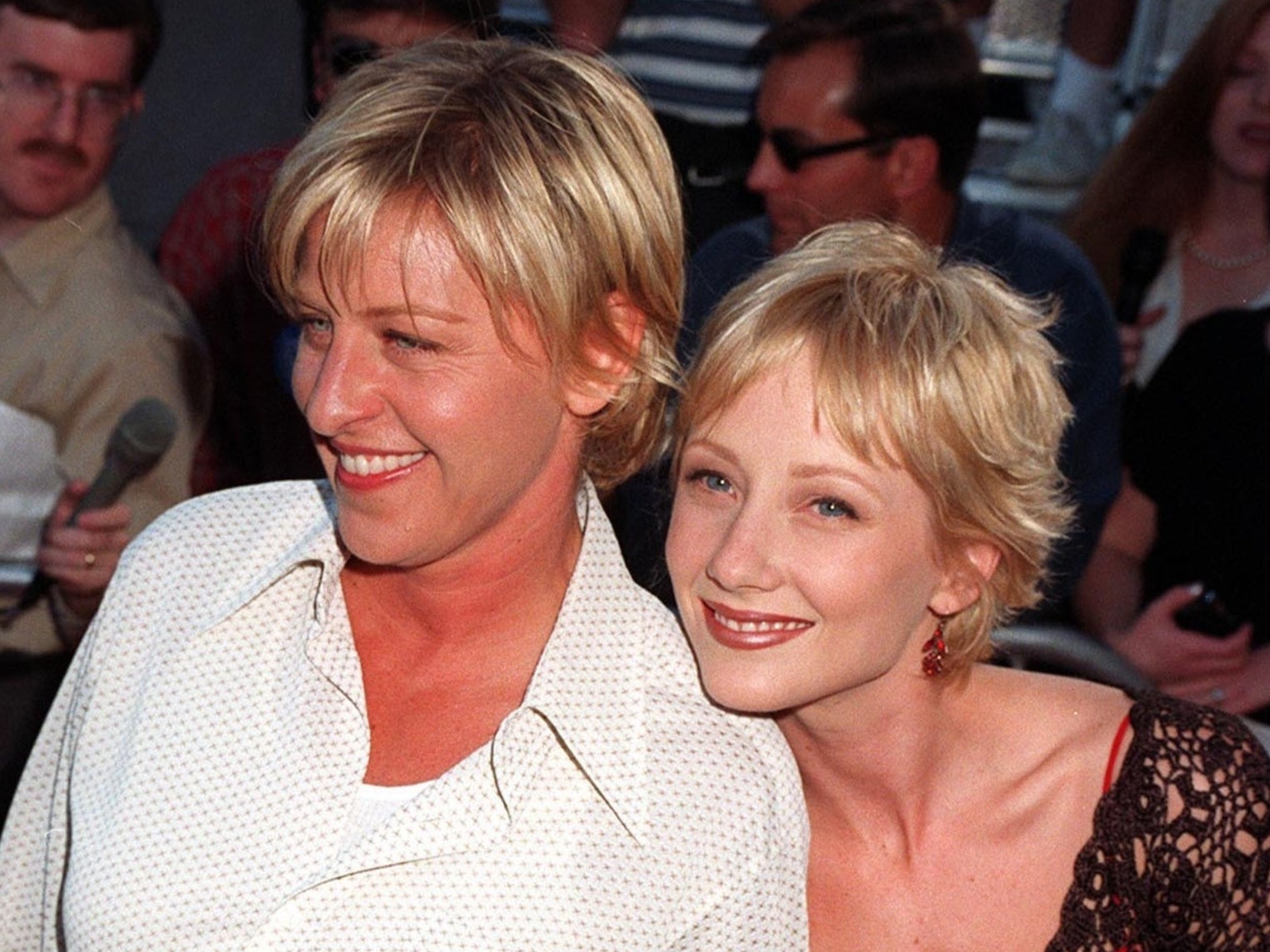 Ellen DeGeneres and Anne Heche