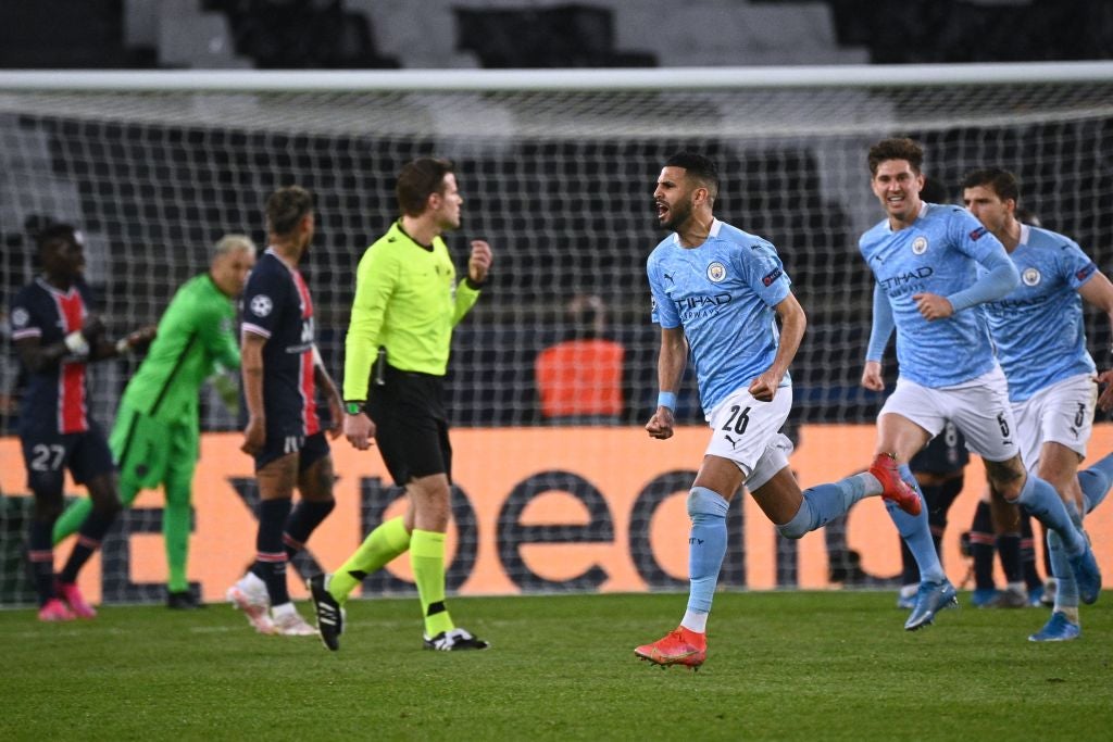 Mahrez completed the turnaround for Man City against PSG