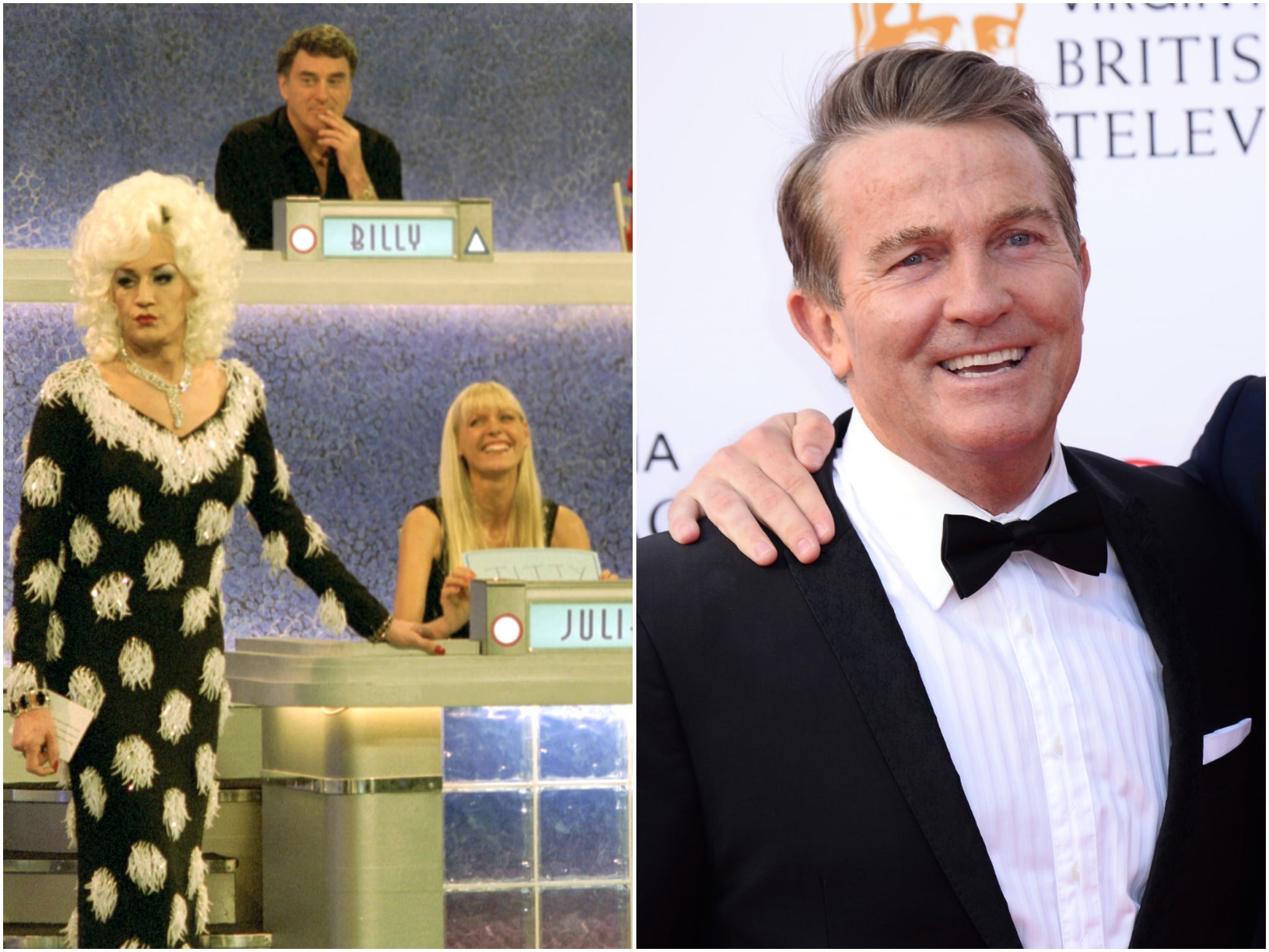 Lily Savage presents the last Blankety Blank reboot (right) and The Chase presenter Bradley Walsh