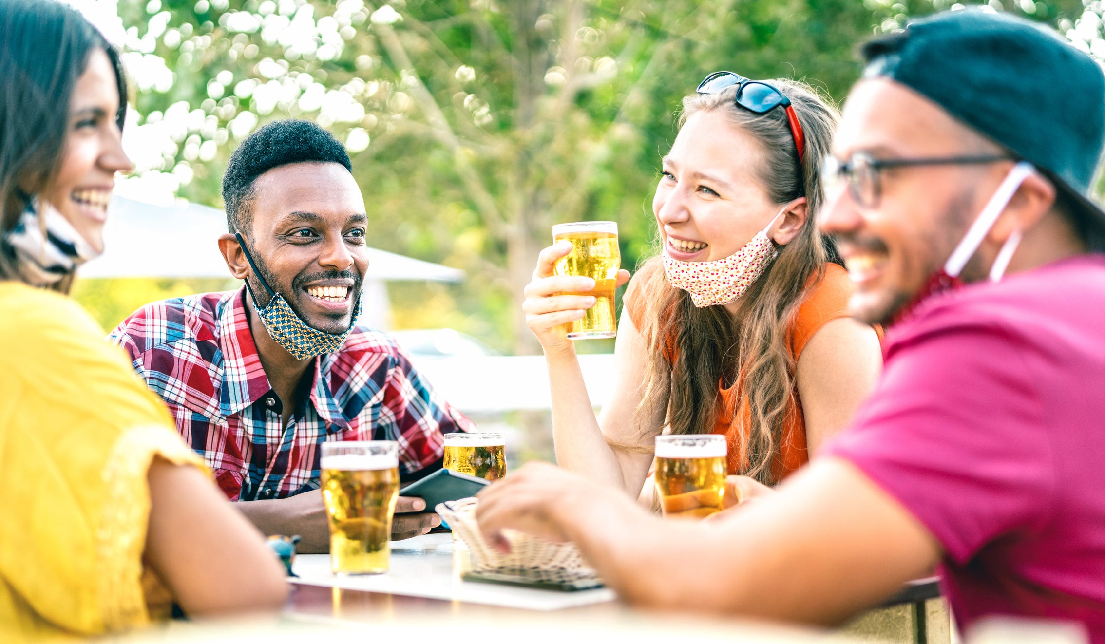 Beer gardens are heaving again after a long absence